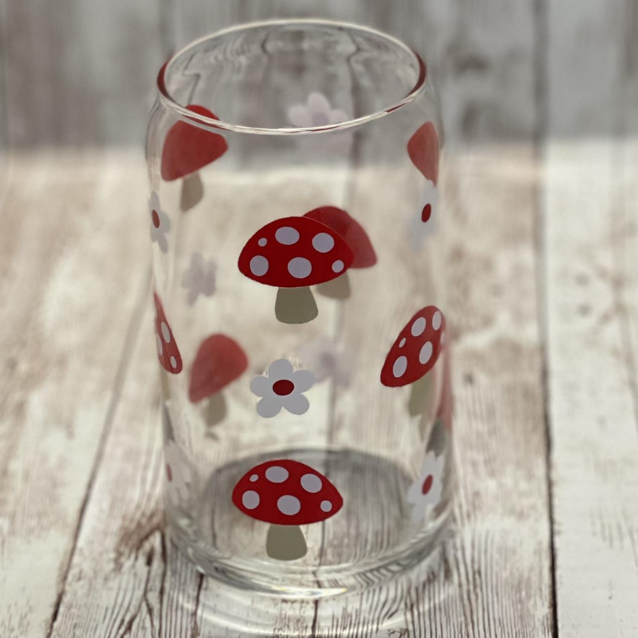 Mushroom Glass Can Cup