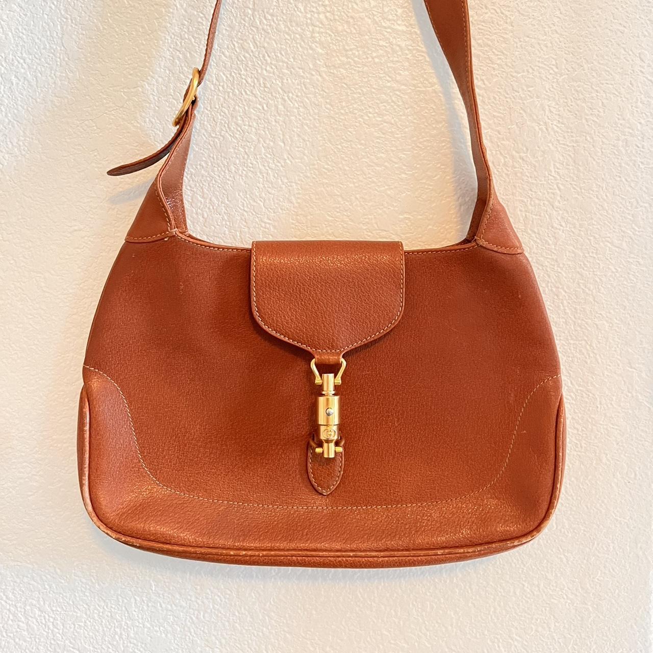 Authentic vintage Gucci Jackie hobo bag in monogram - Depop