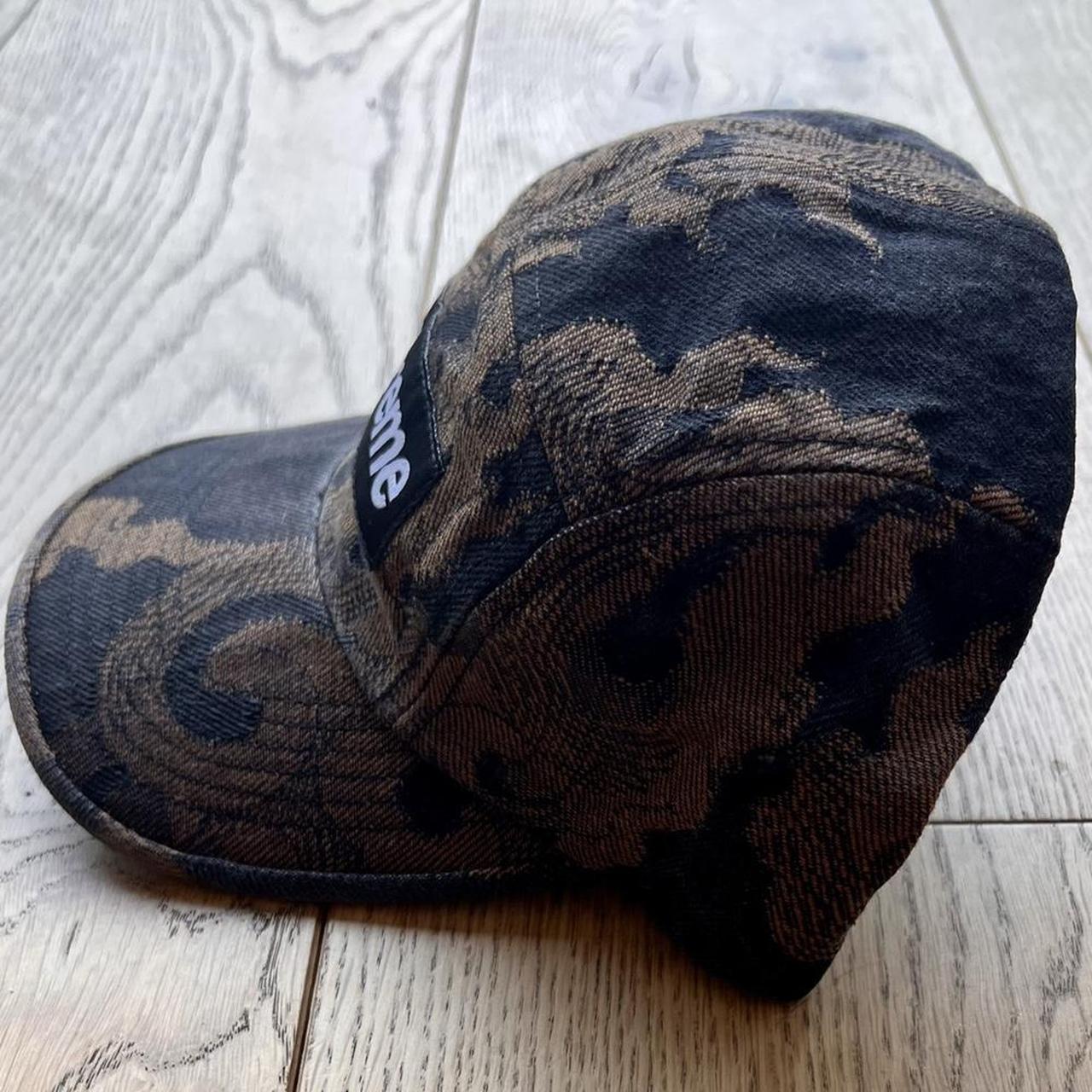 Supreme jacquard denim crusher hat Size - Depop