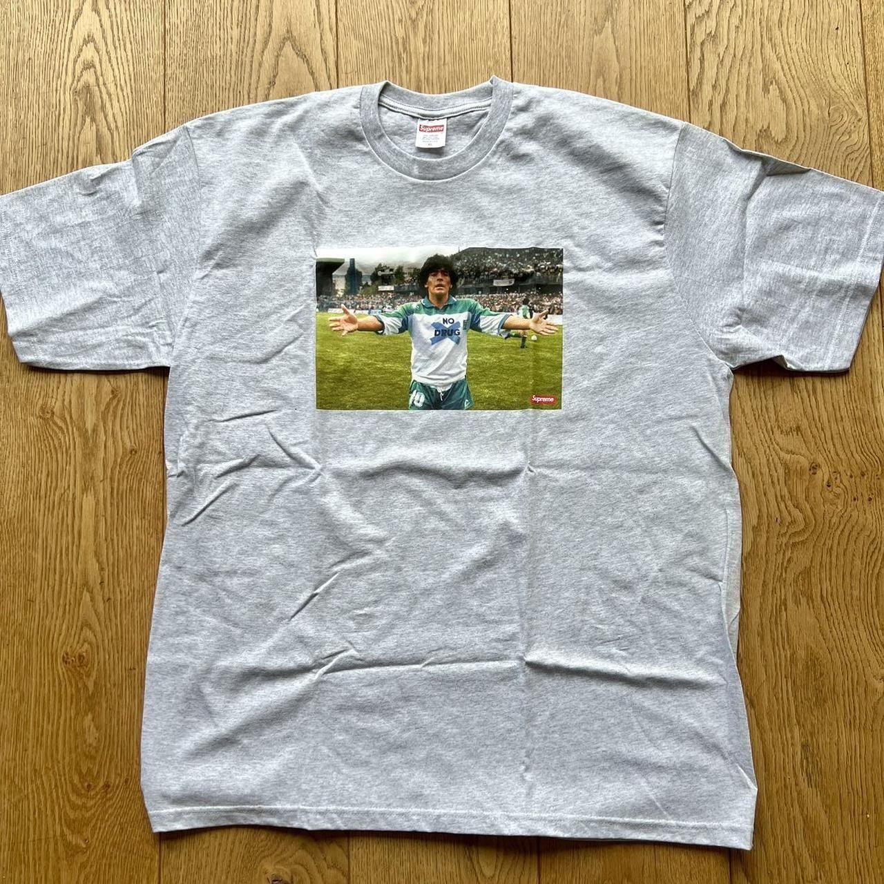 Supreme futura Box Logo Tee Ash Grey Extra Depop