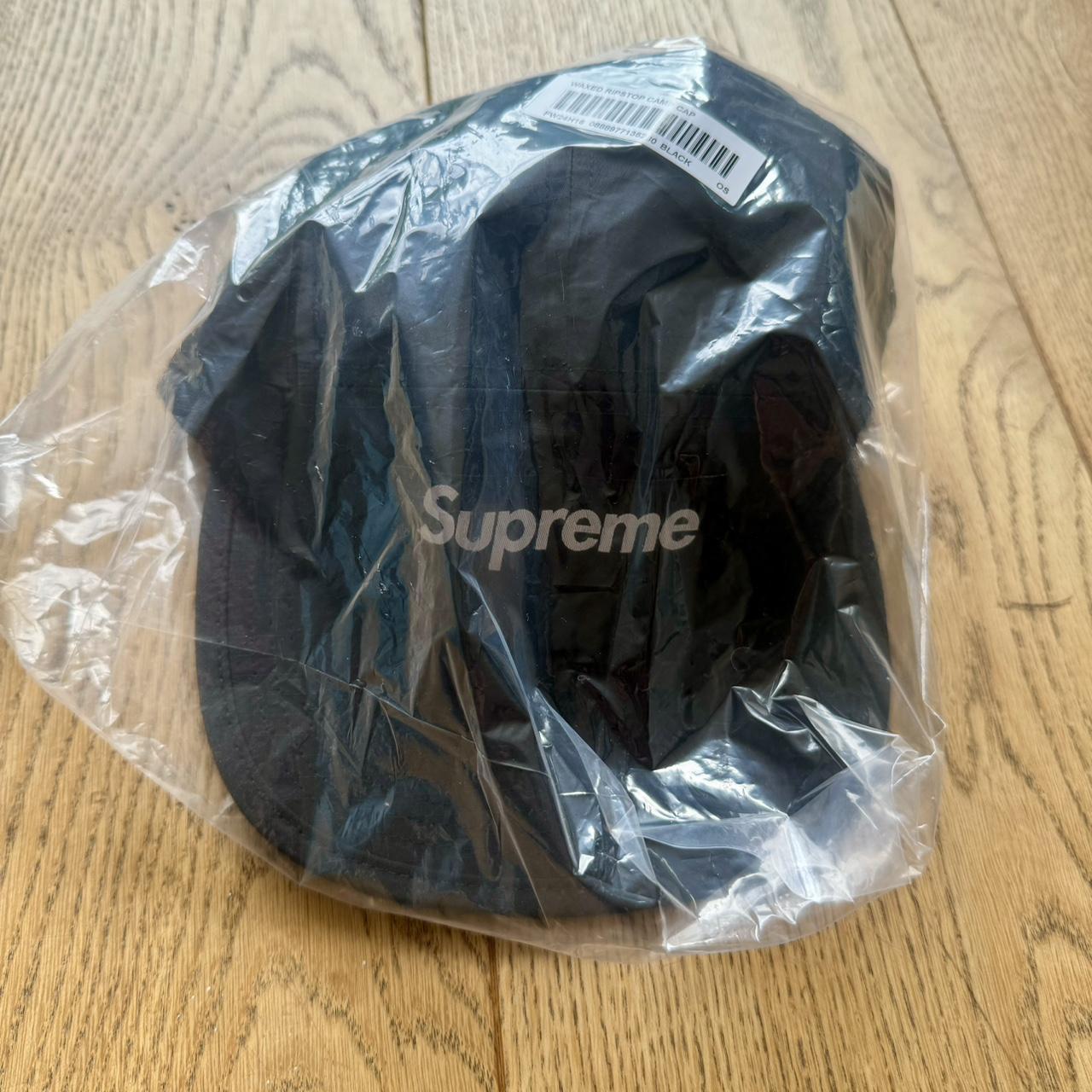 Supreme Waxed Ripstop camp cap FW24 Black Water | Depop