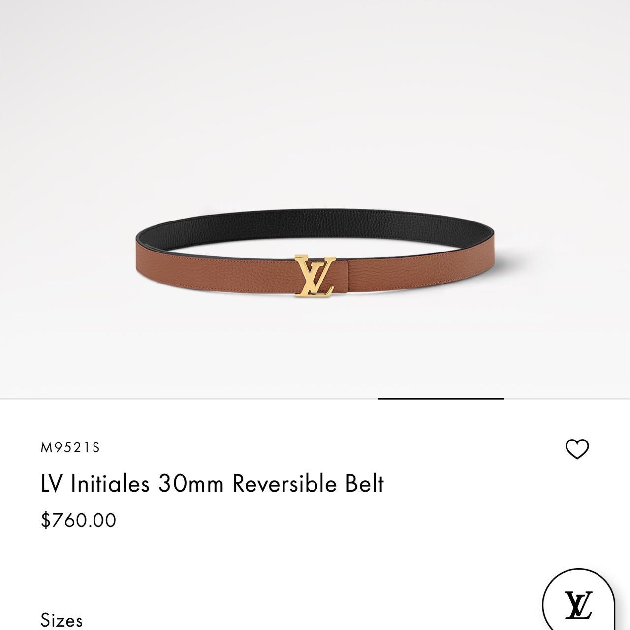 Louis Vuitton LV Initiales 30MM Reversible Belt (75 | Depop Louis Vuitton LV Initiales 30MM Reversible Belt (75 | Depop