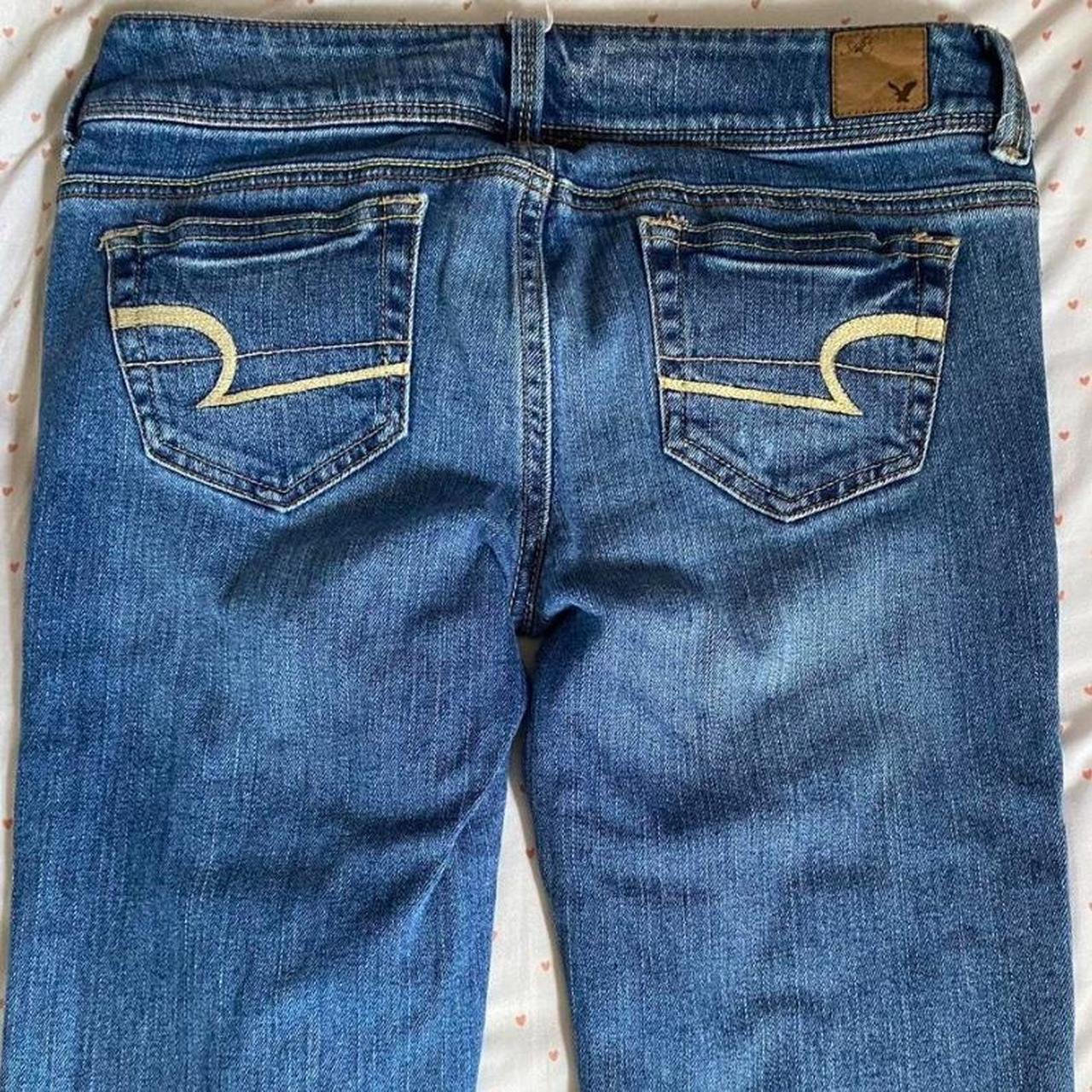 American Eagle low rise slim bootcut jeans Super... - Depop