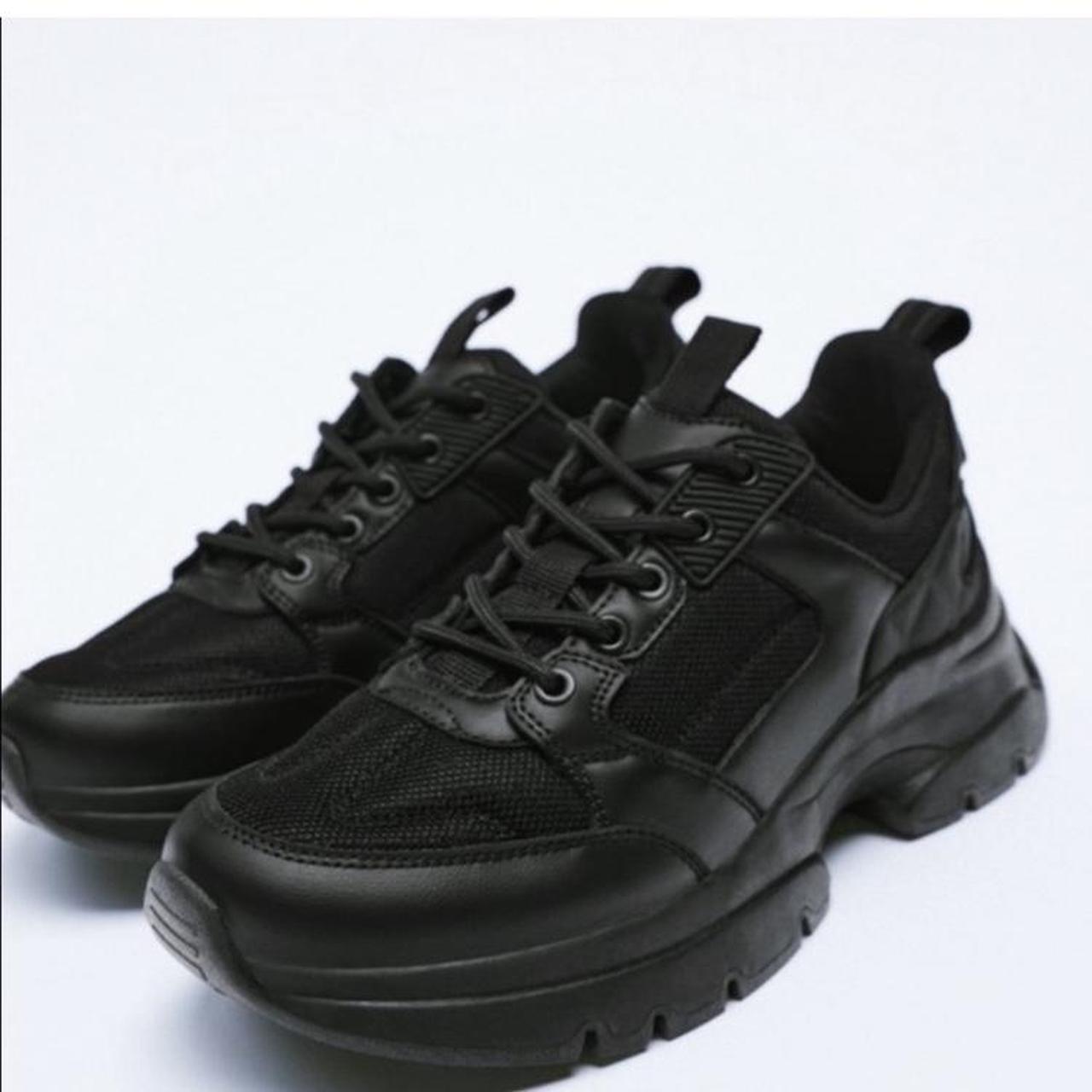 Zara Women's Black Trainers Depop