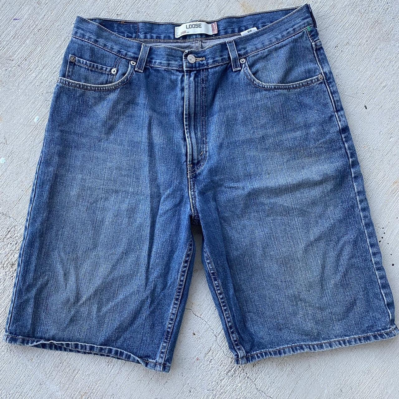 Y2K baggy Levi’s jorts waist 36 - Depop