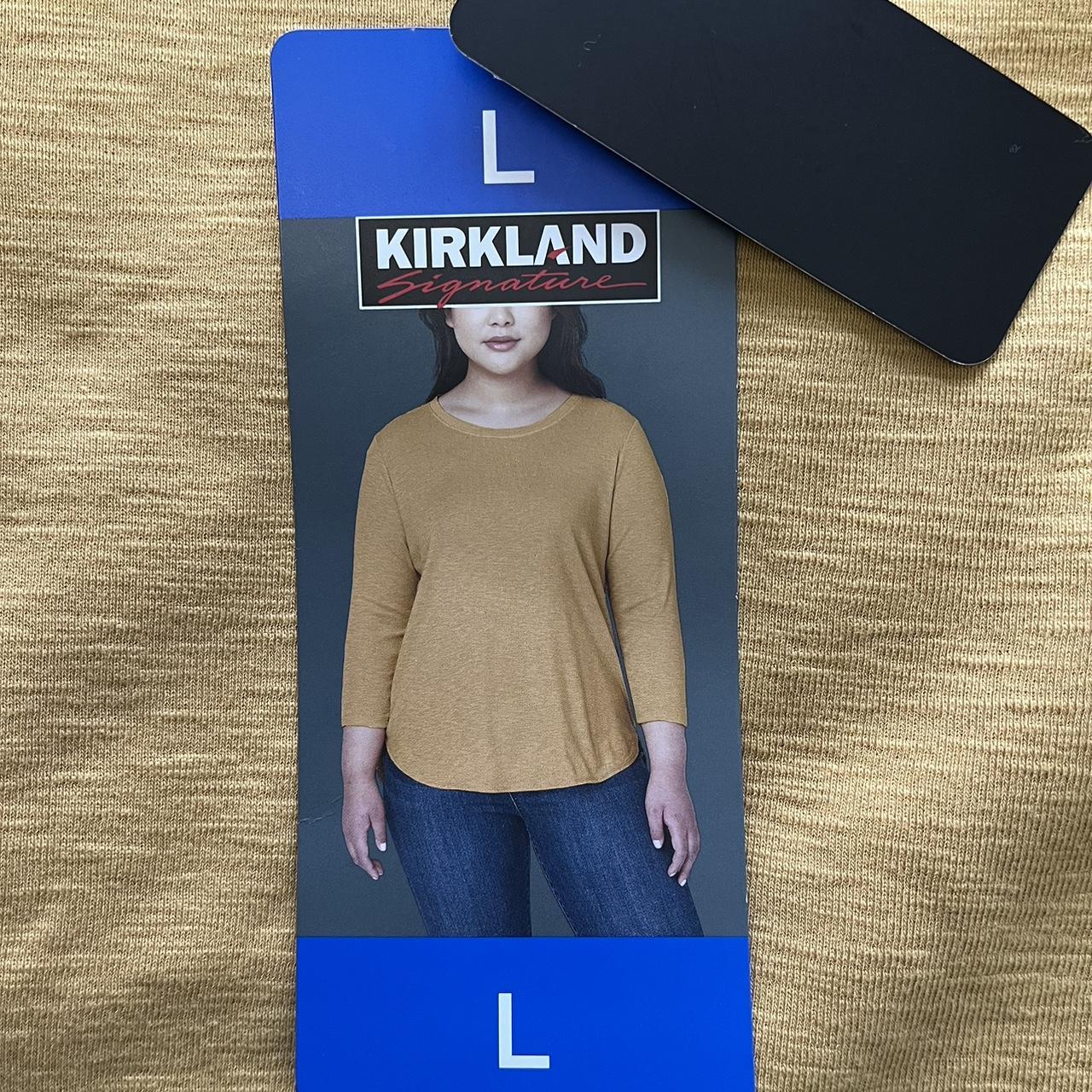 Kirkland Signature Ladies Cotton Slub Tee New with - Depop