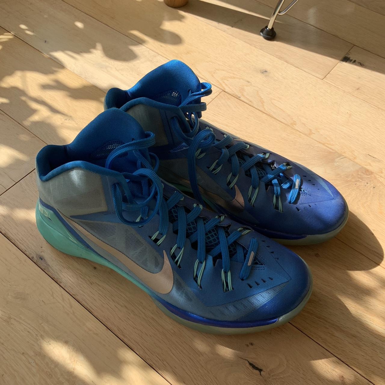 Nike Hyperdunk 2014 ID Custom Design Blue Mint Green. Depop