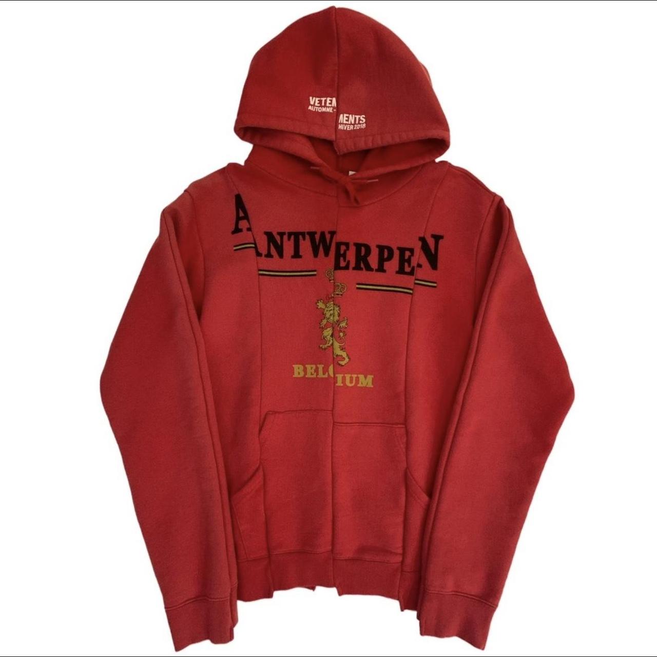 Vetements AW18 Antwerpen Hoodie Size XS NWT | Depop