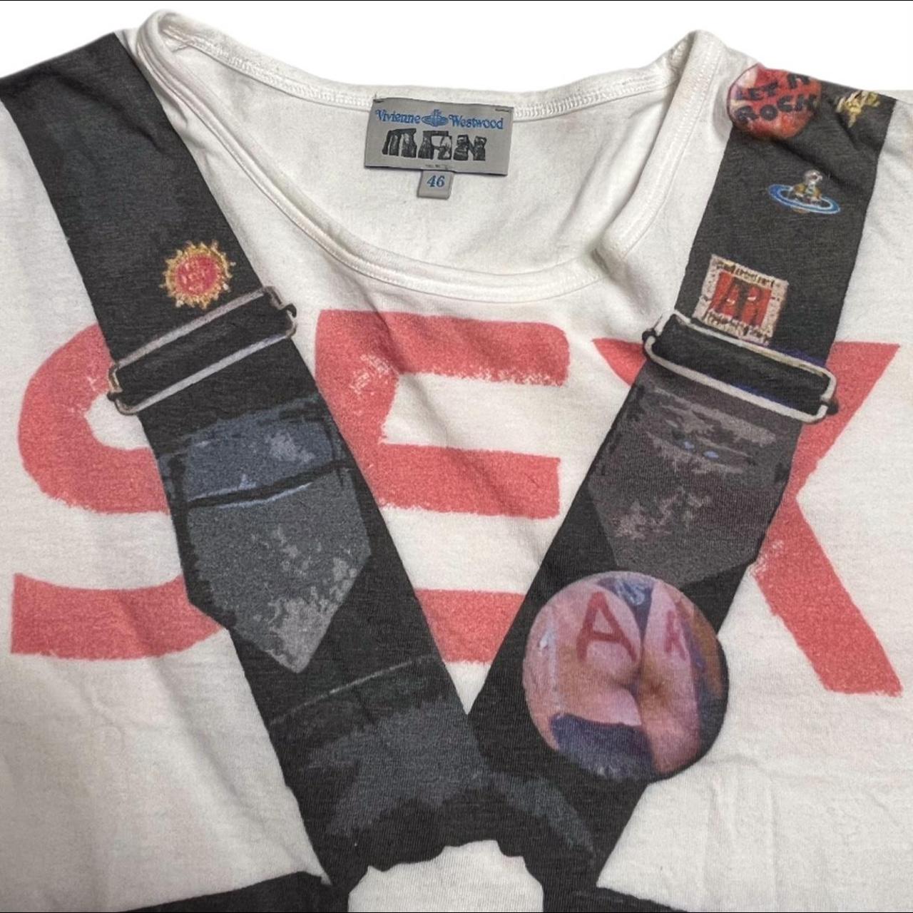 【Vivienne Westwood】メタセックスTシャツ Rare Vivienne Westwood Sex Harness T-Shirt Size | Depop