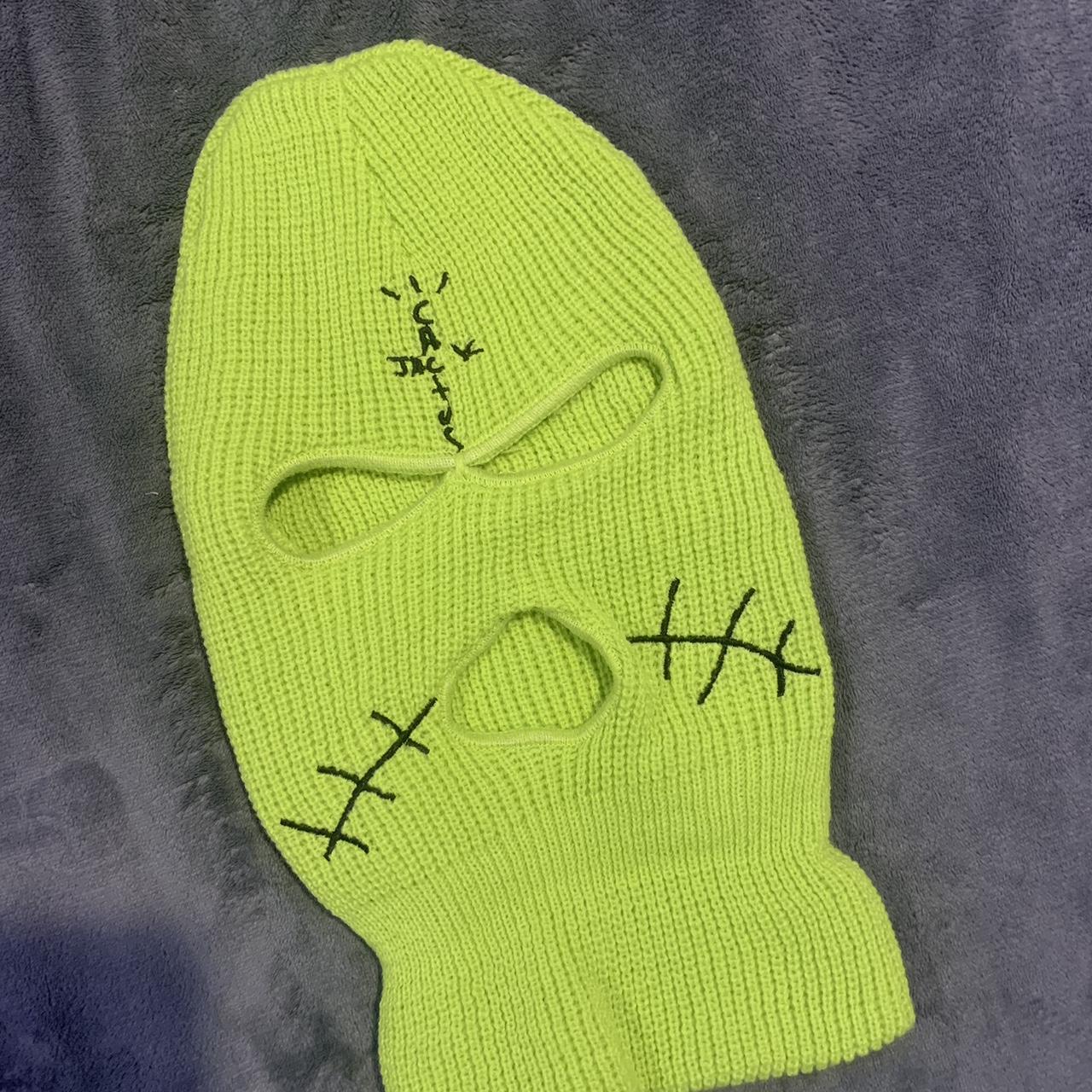 Travis Scott jack boys green ski mask - Depop