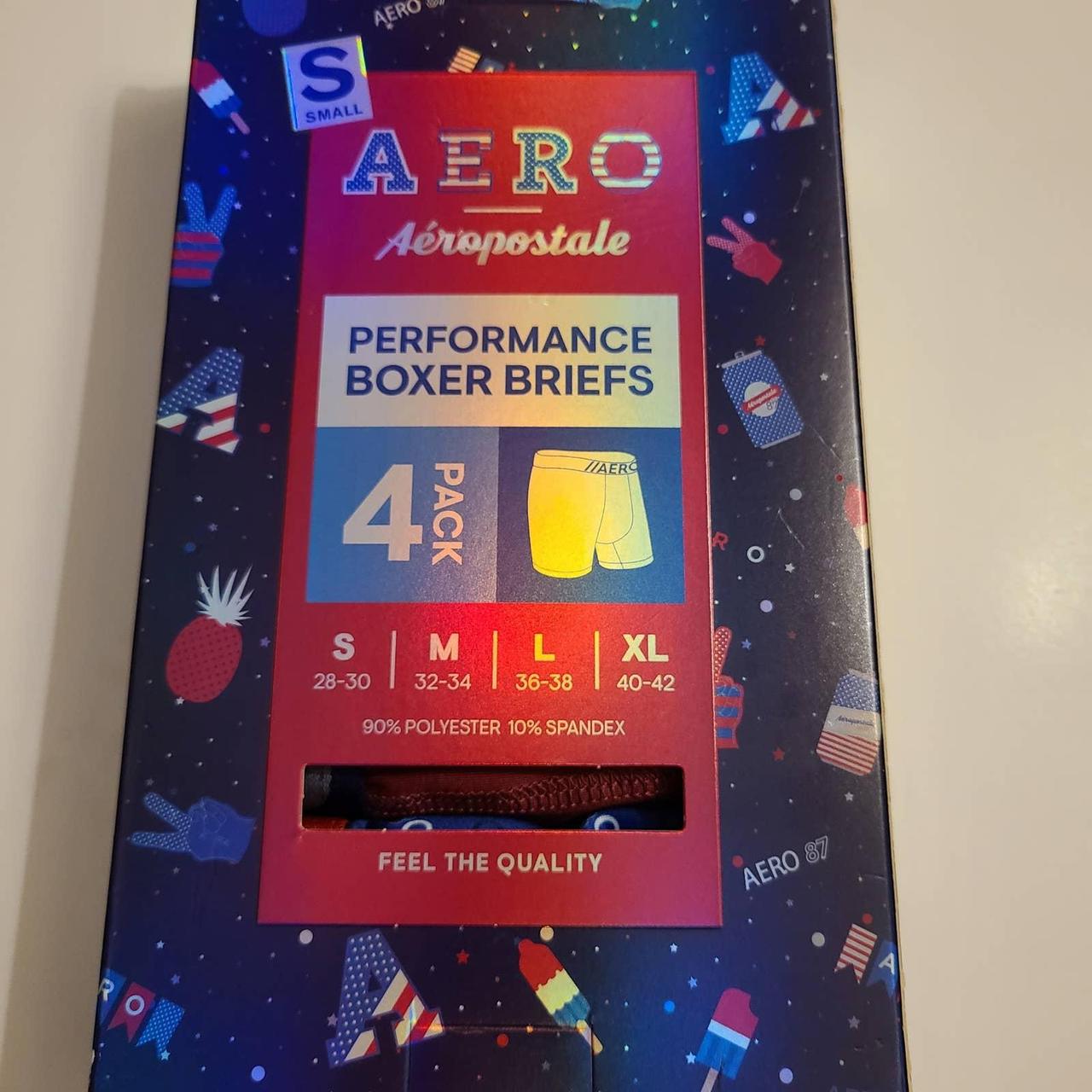 Pack of 4 Aeropostale Performance Boxer Briefs, Size... Depop