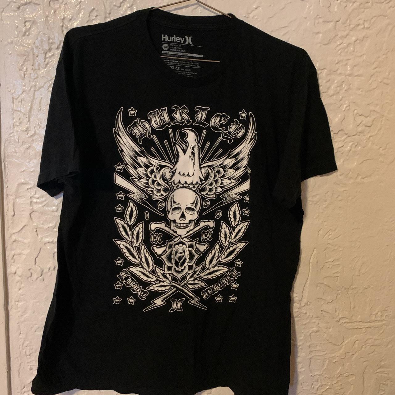 hurley skull shirt