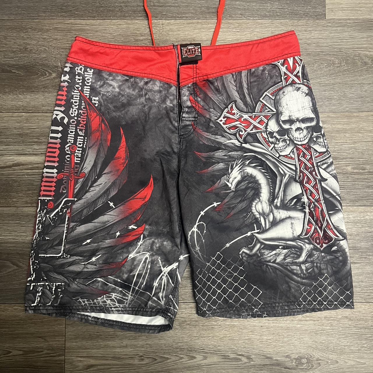 Cool design MMA Elite swim trunk Very good condition... - Depop