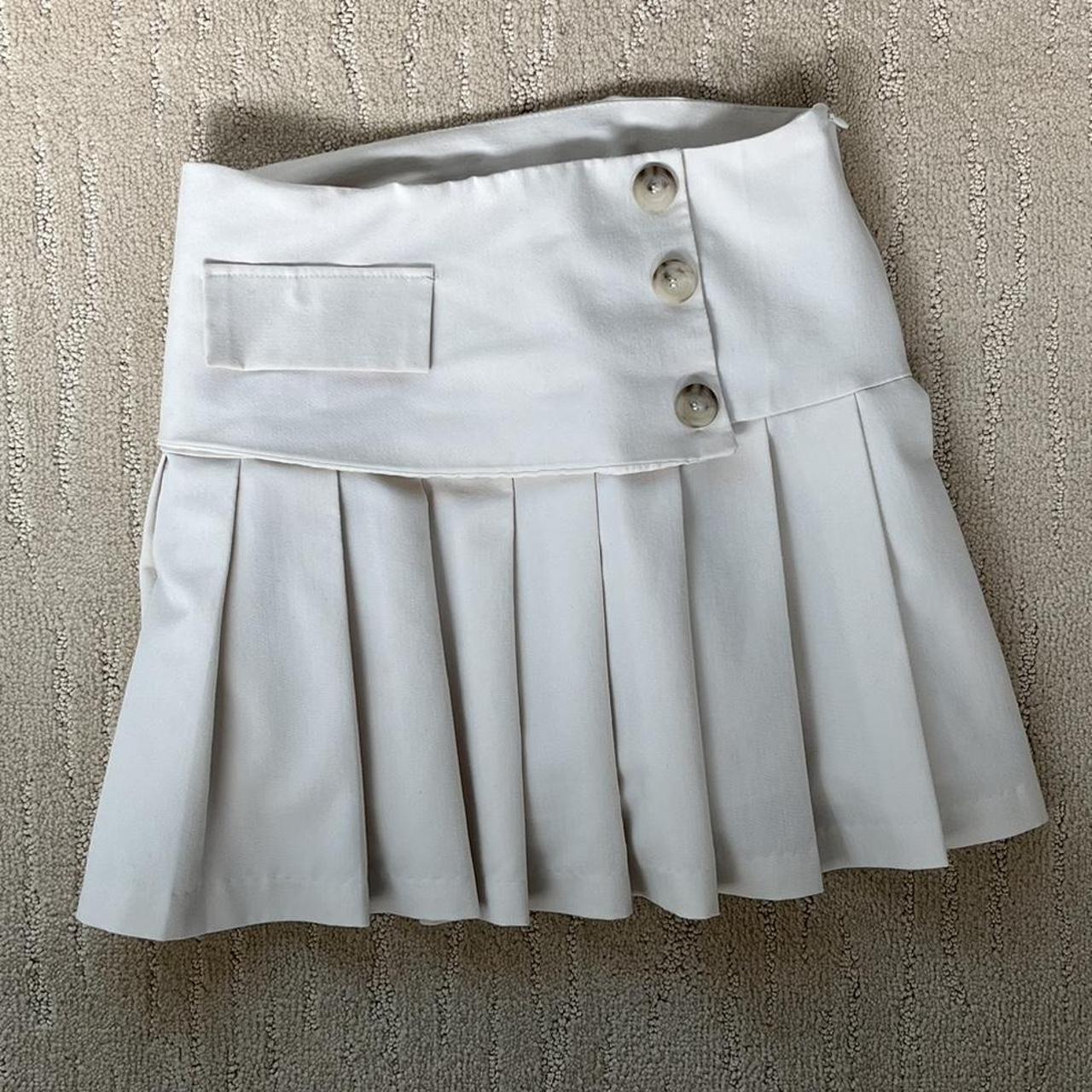 Stylenanda Women's Cream and White Skirt (2)