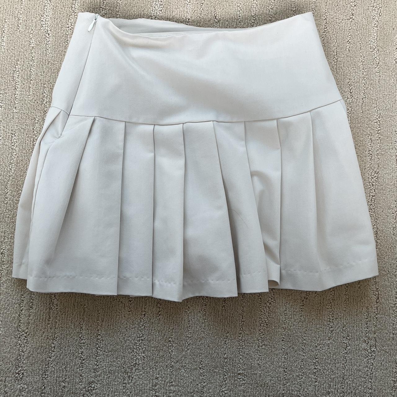Stylenanda Women's Cream and White Skirt (3)