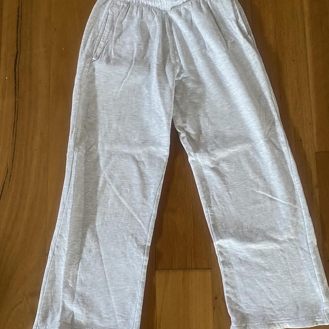 Glassons Grey Marle Wide Leg Tracksuit Pants great... Depop