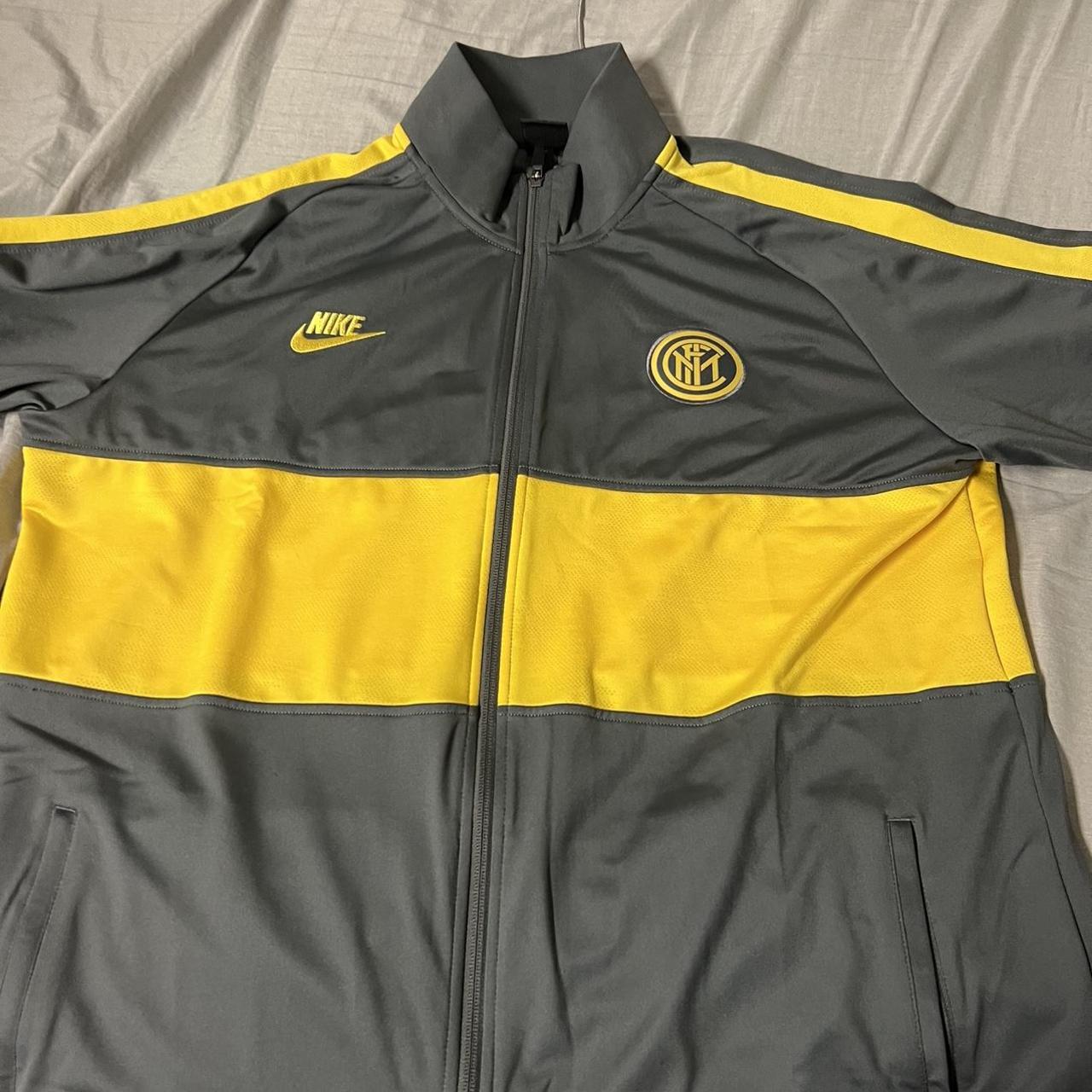 Nike Men's Yellow and Grey Jumpsuit Depop