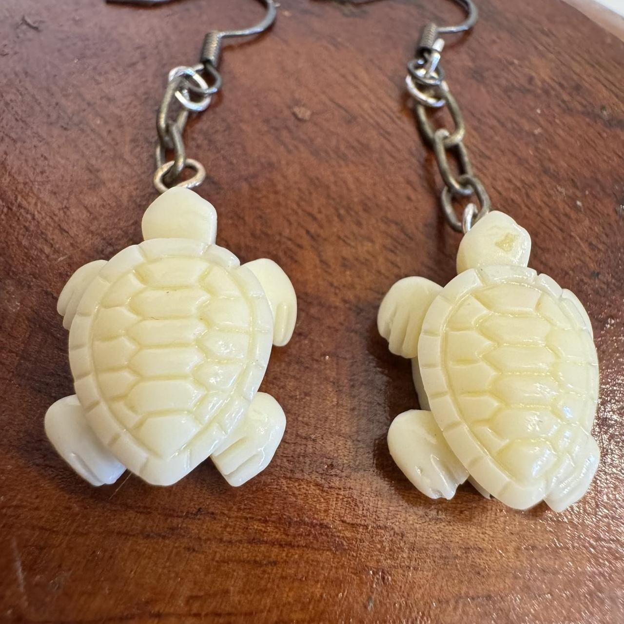 Artisan Crafted Women's Earrings - Cream/Yellow –… - image 3