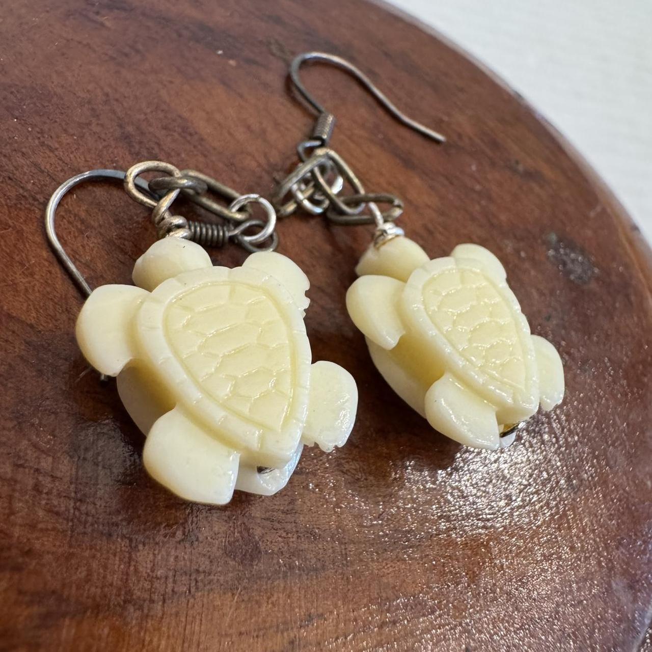 Artisan Crafted Women's Earrings - Cream/Yellow –… - image 2
