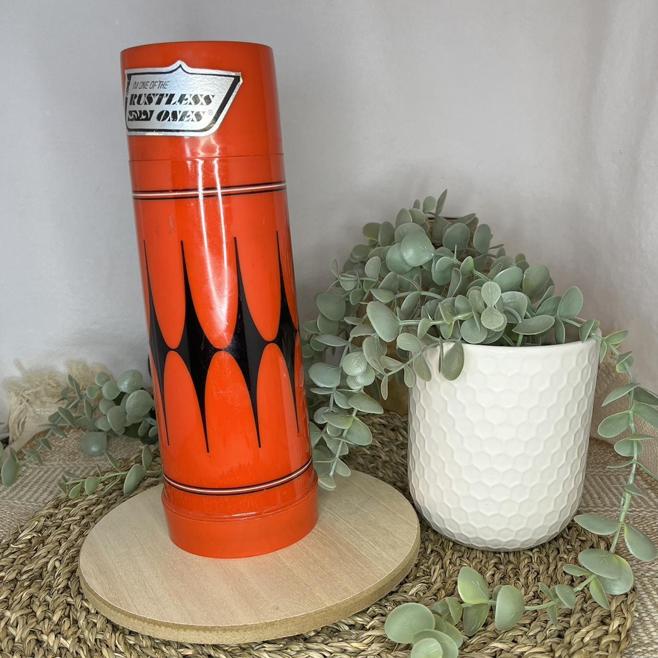 Vintage Aladdin Vanguard Red/Black Pattern Thermos – Standpipe Antiques