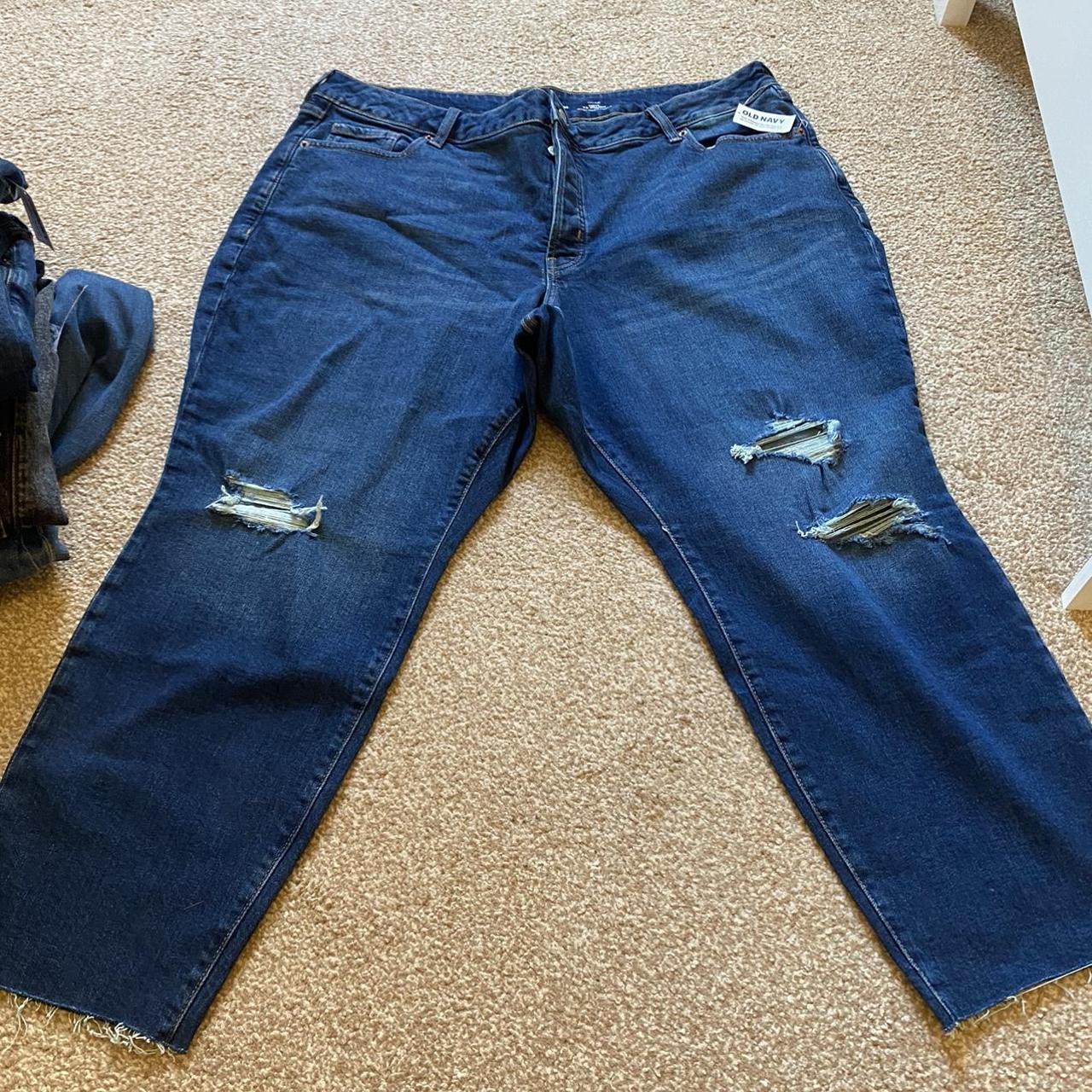 Old Navy Men s Navy And Grey Jeans Depop Old Navy Men s Navy And Grey Jeans Depop