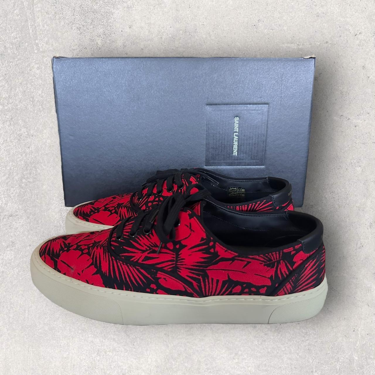 Saint popular Laurent Paris floral sneakers