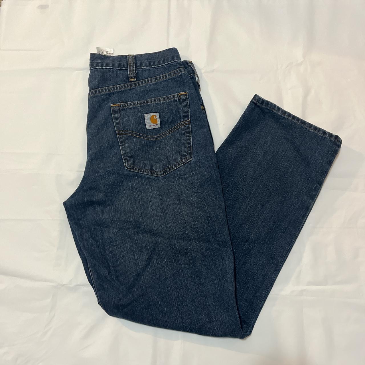 Carhartt jeans Super good condition, and gives a... - Depop