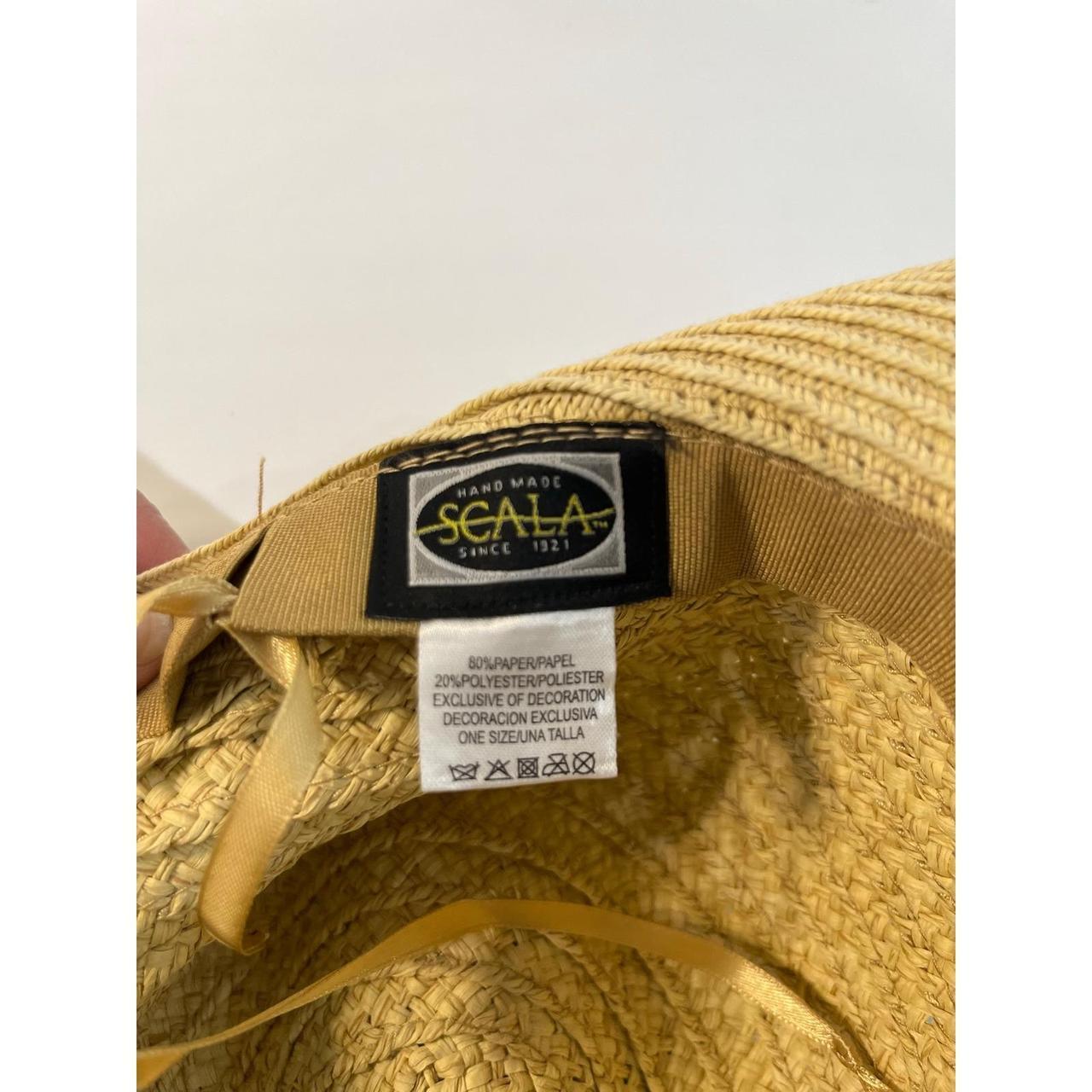 Scala Women's Straw hats - Tan/Blue – Scala Straw… - image 4