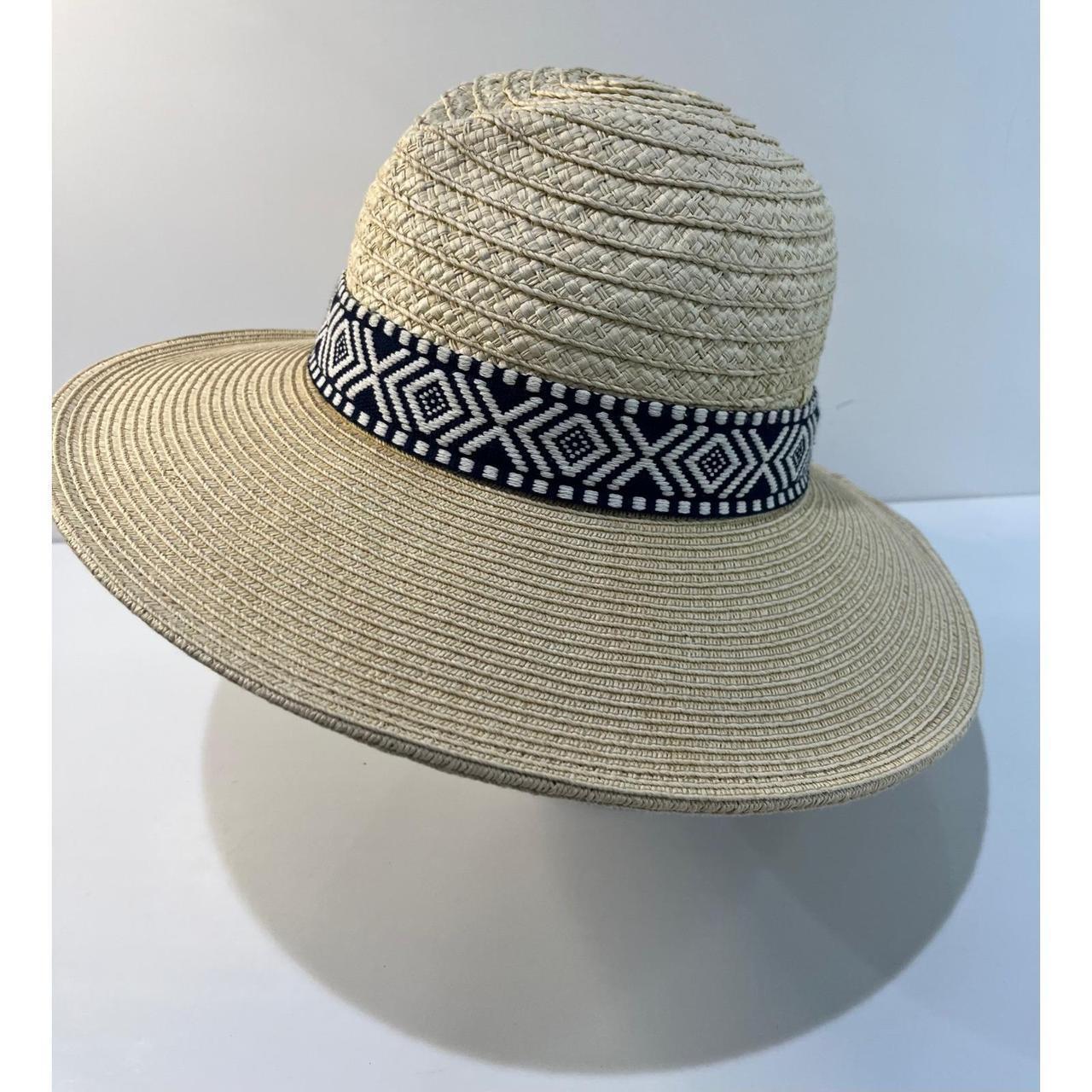 Scala Women's Straw hats - Tan/Blue – Scala Straw… - image 6