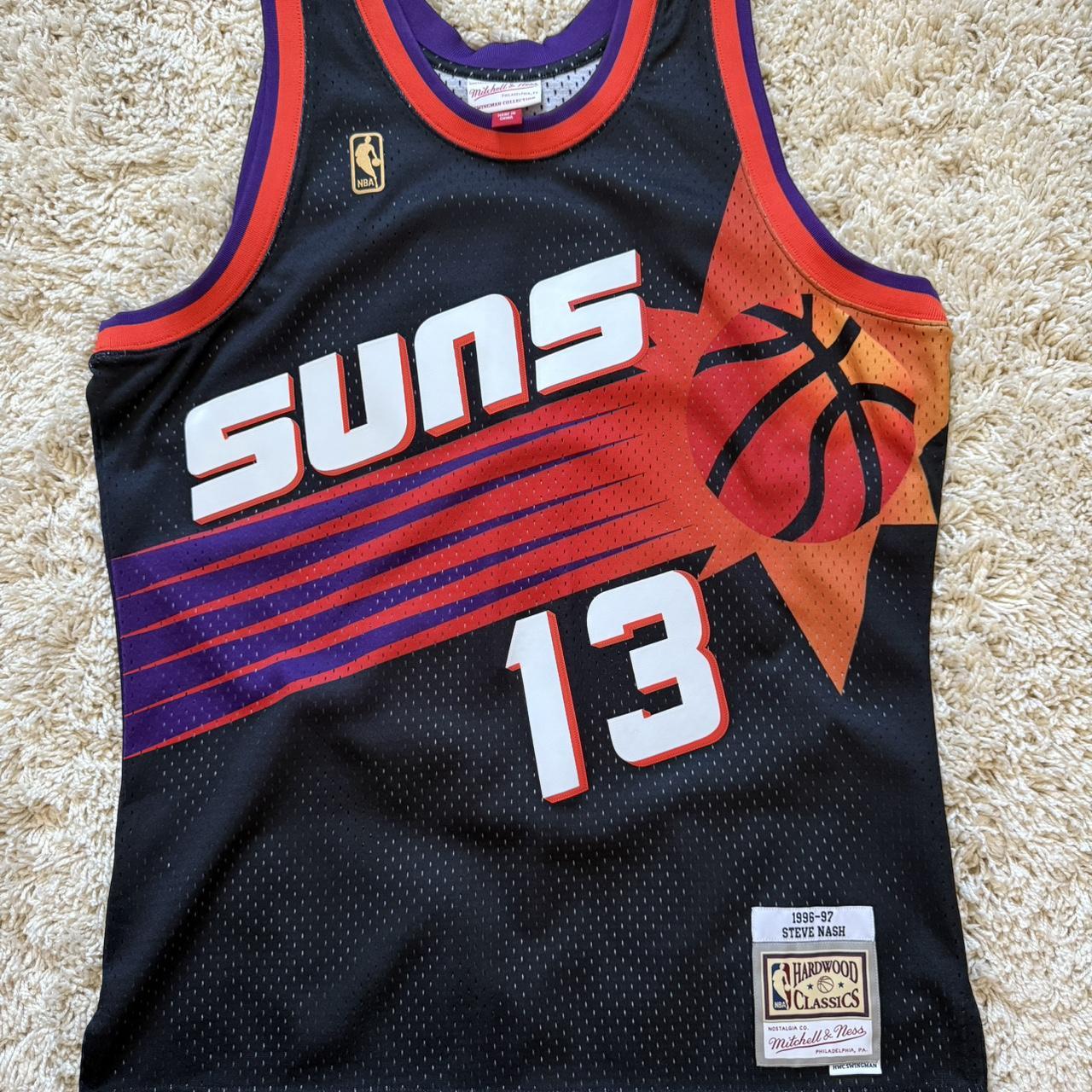 Mitchell & Ness Men's Top - Black/Multi - L – Mitchell & Ness Phoenix Suns Steve Nash …