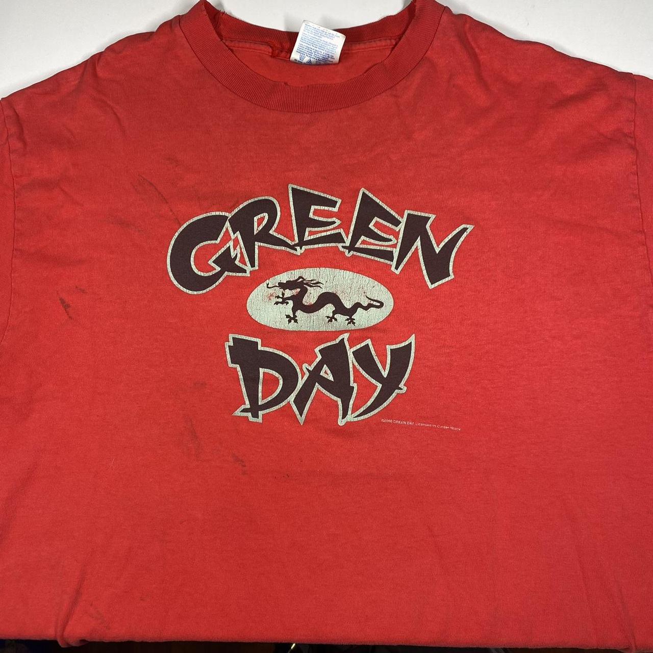 Vintage Green Day 2001 Y2K Band Minority Tour Music Red