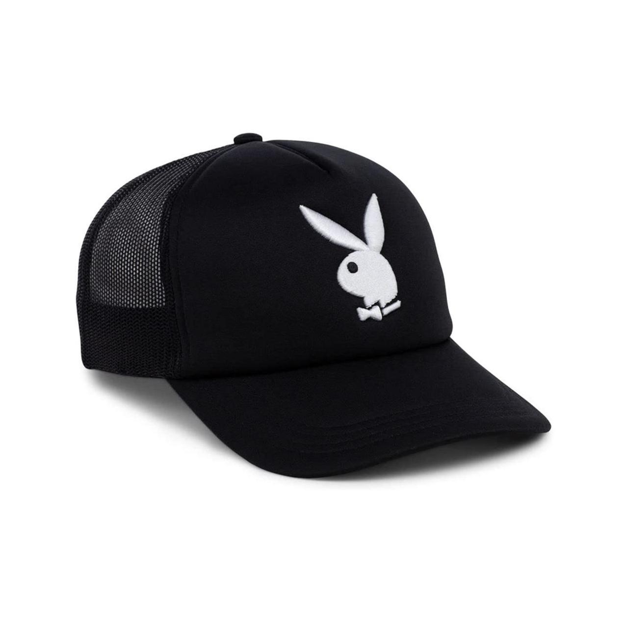 Playboy Men's Black and White Hat Depop
