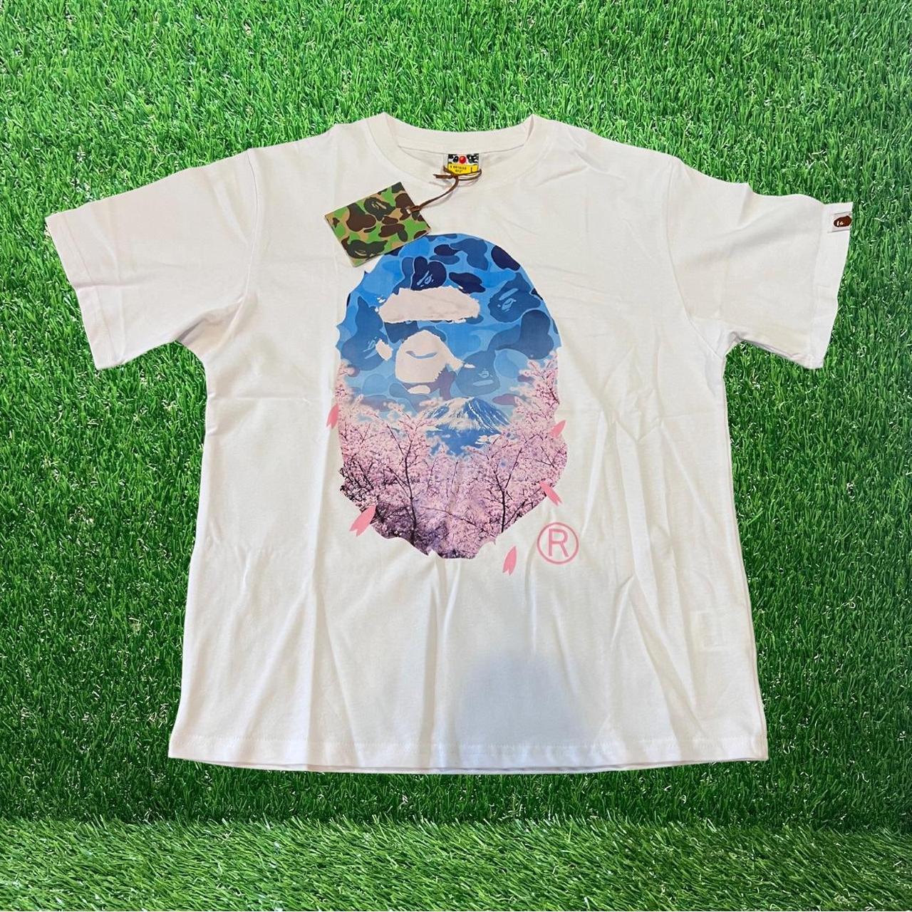 BAPE White Sakura Tree 'Ape Head' Logo Depop