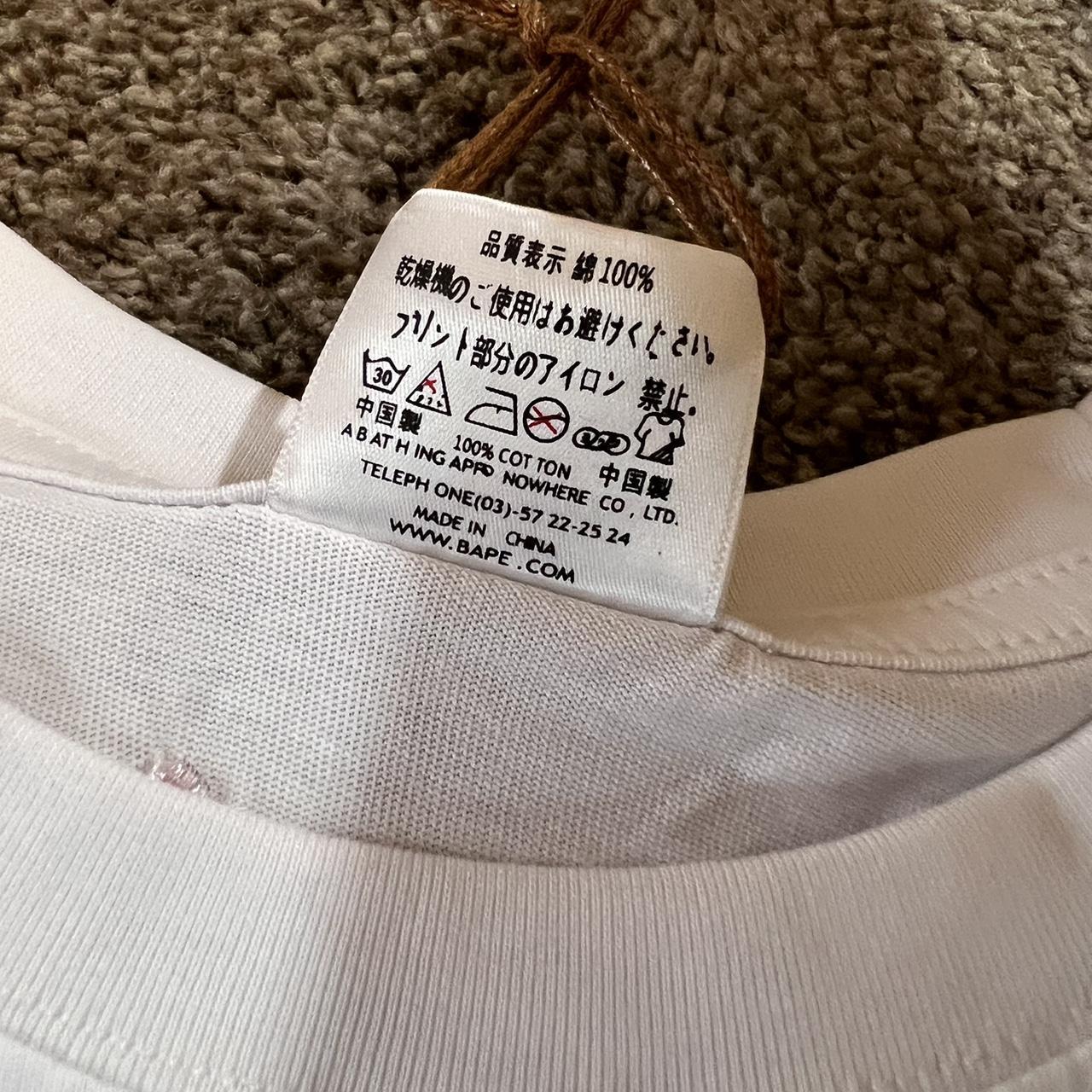 BAPE White Sakura Tree 'Ape Head' Logo T-Shirt | Depop
