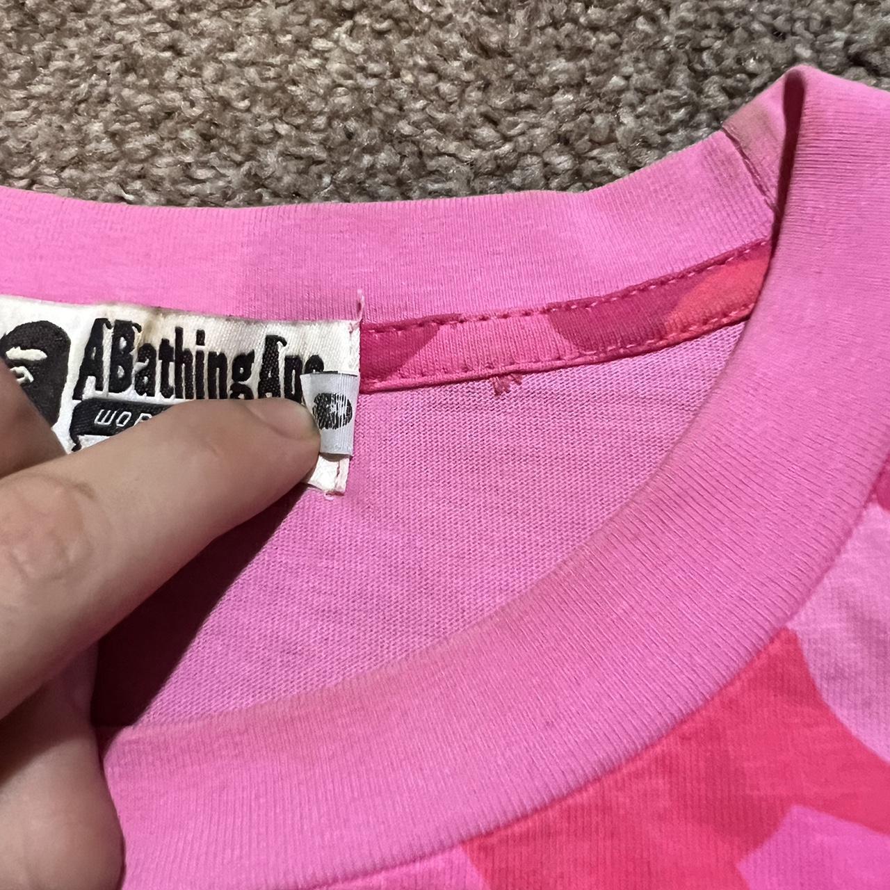 BAPE A Bathing Ape Pink Shark Head Glittery Zip Up | Depop