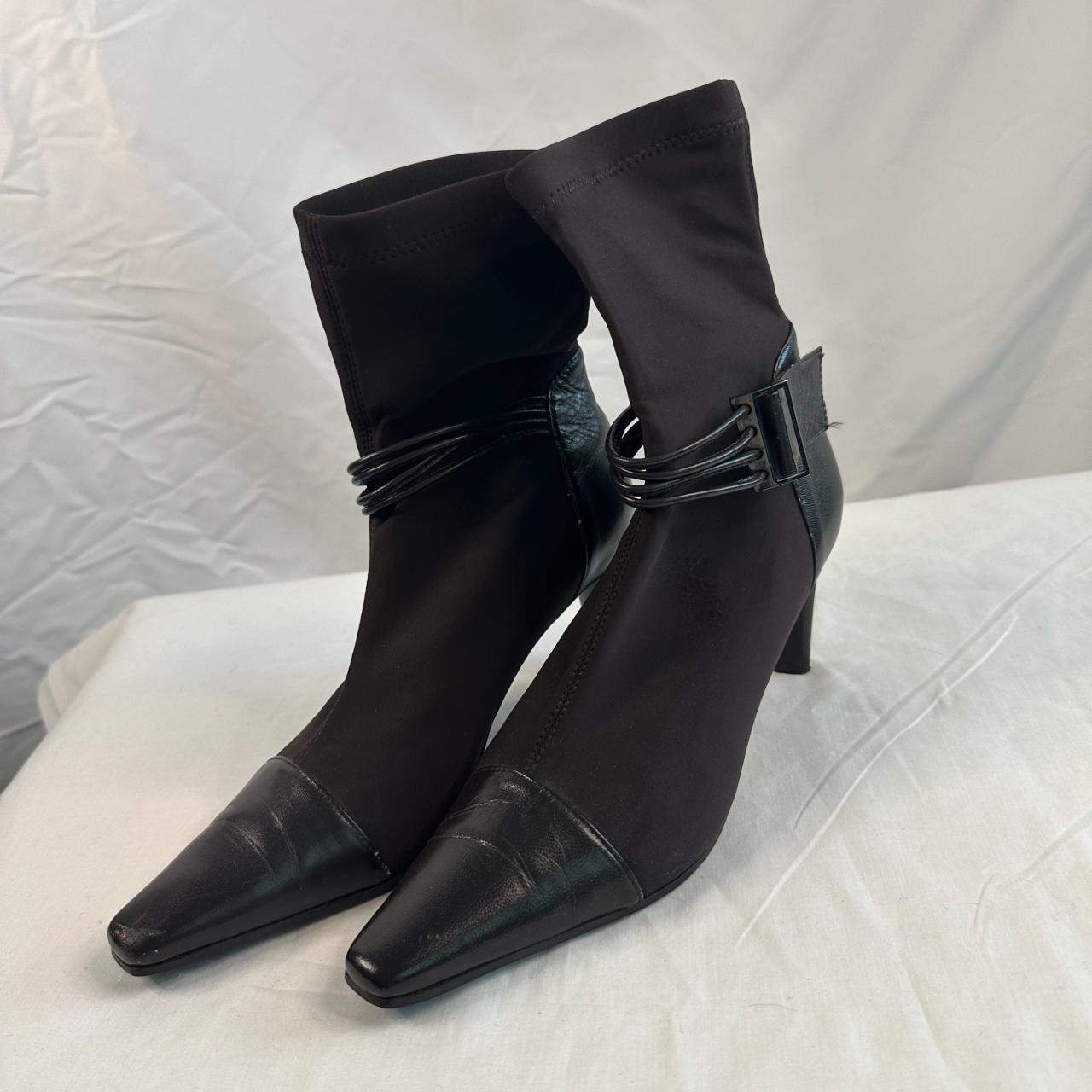 Source Unknown Women's Sock Boots - Brown/Black -… - image 1