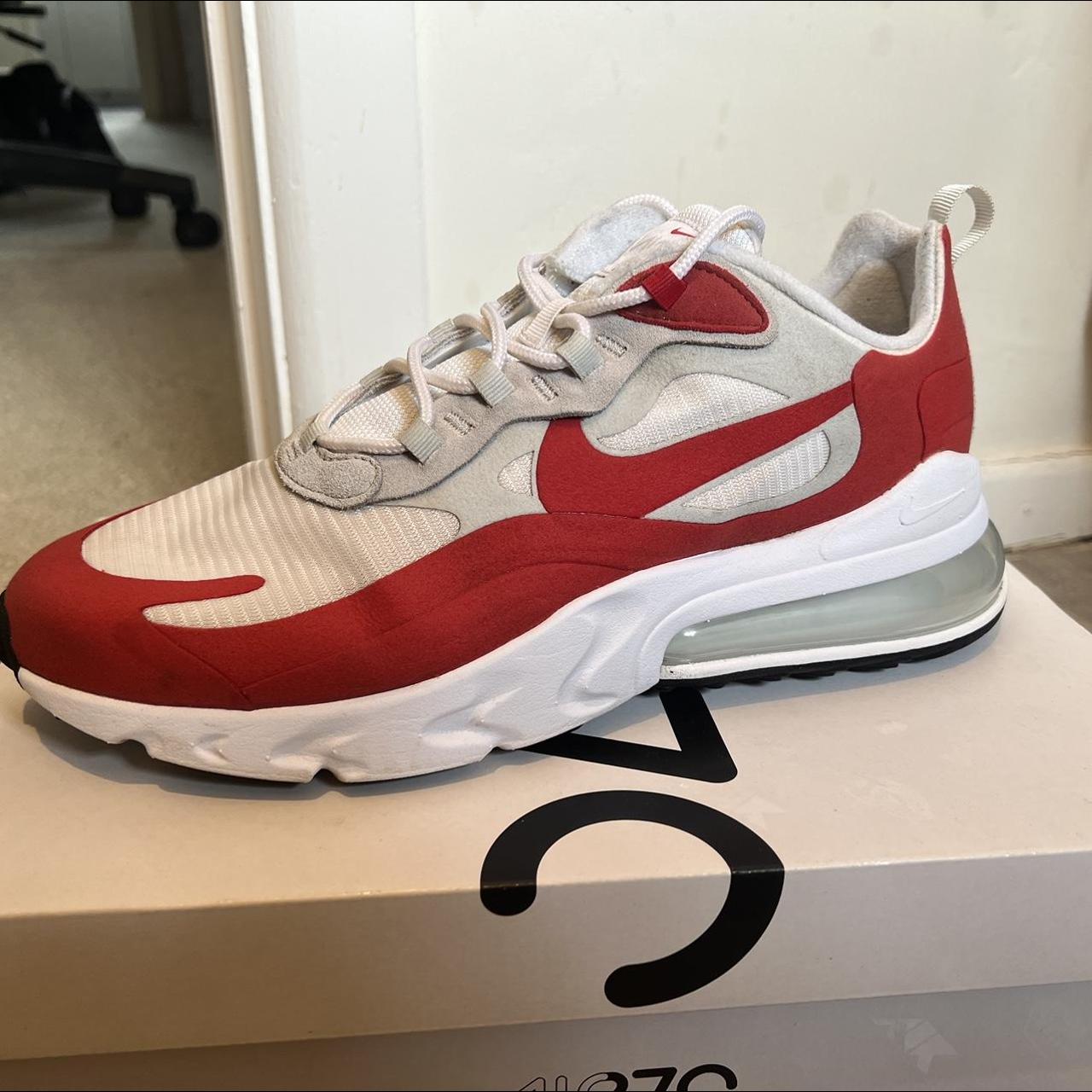 nike 270 react white and red