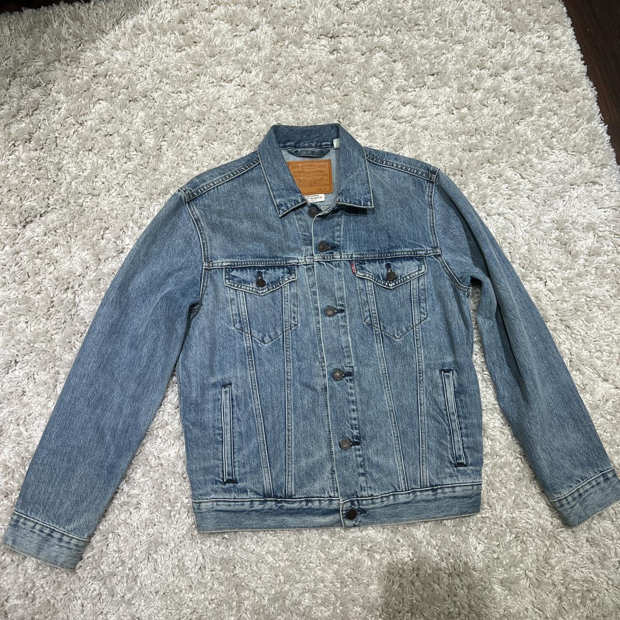 Levi’s trucker denim jacket in size medium, never... - Depop