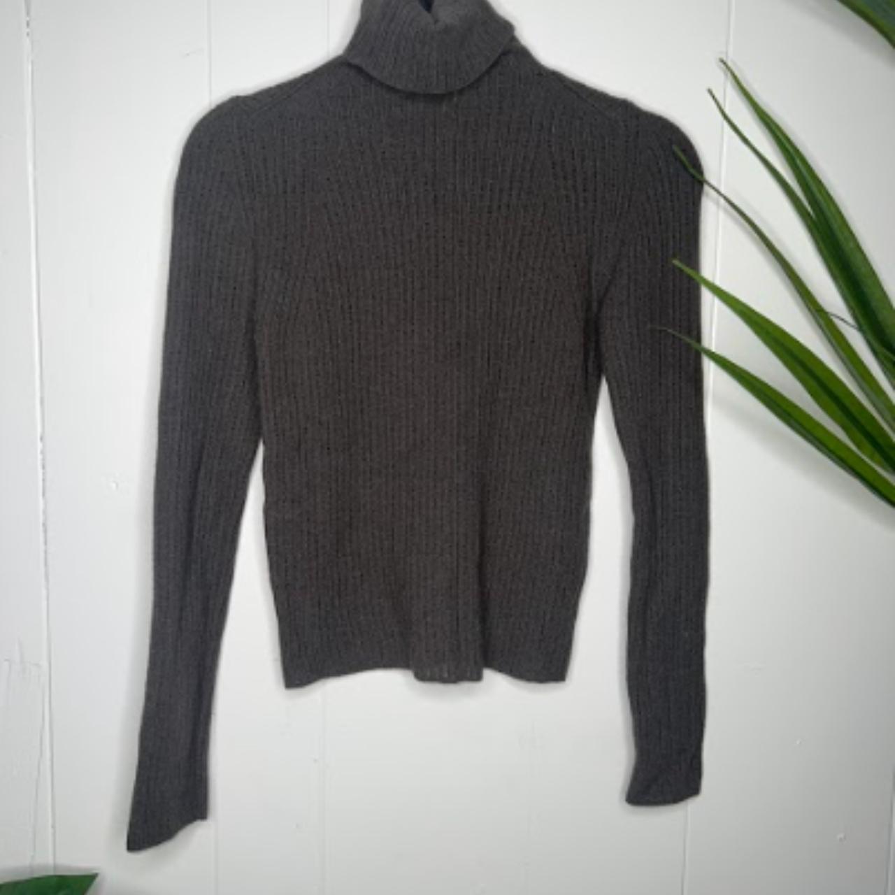 Sportmax Long Sleeve Turtle Neck Grey Long Sleeve... - Depop