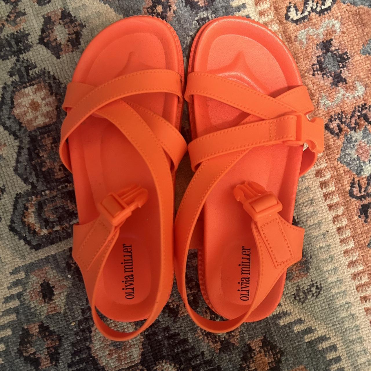 Olivia Miller sandals Size 9 Worn 1 2 times Depop