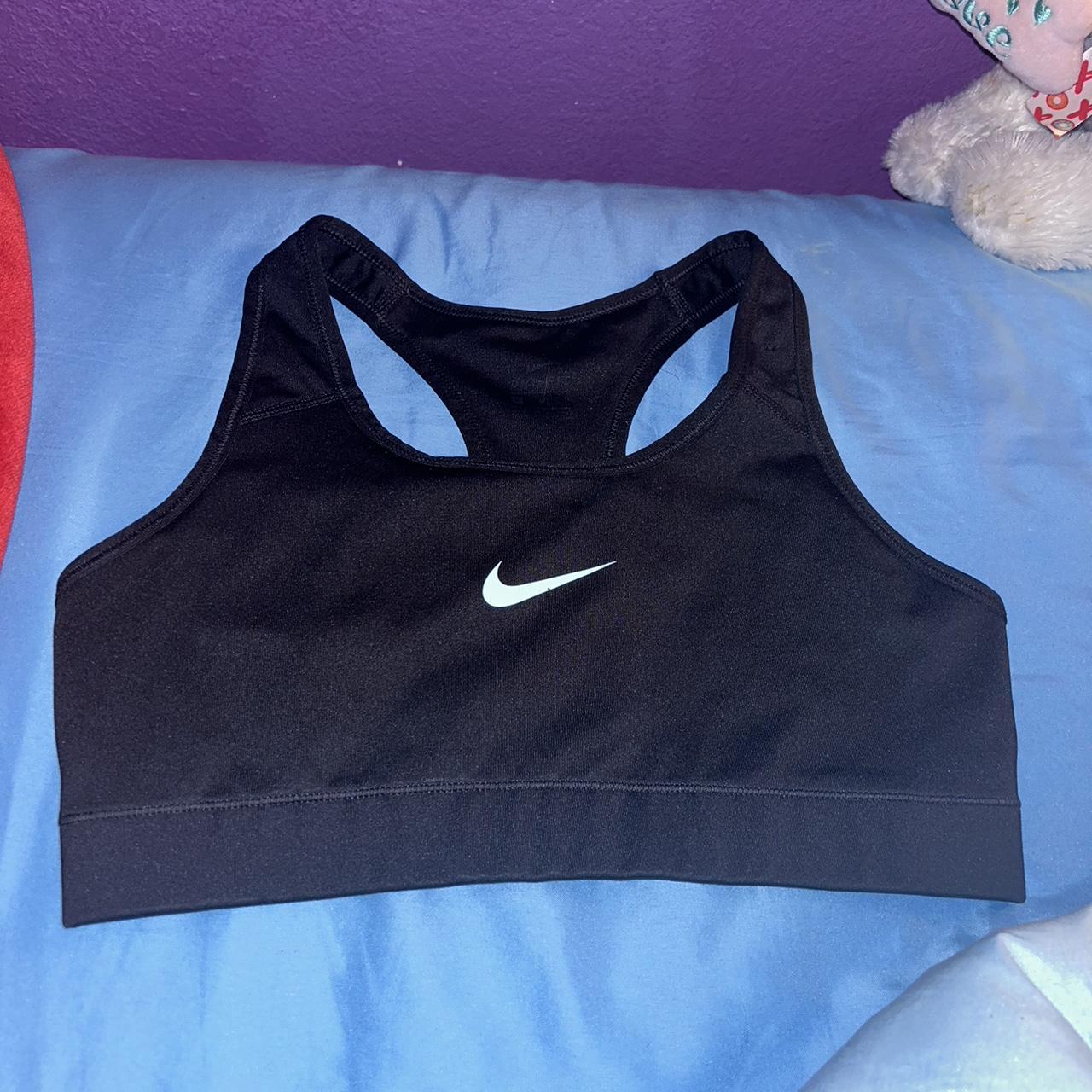 black nike dry fit sports bra. size small. - Depop