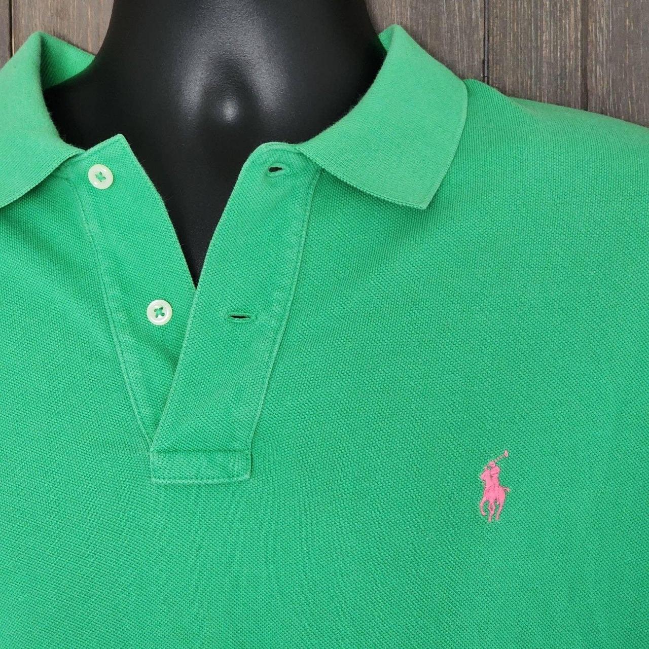 Preloved Men's Polo Shirt - Green - XL