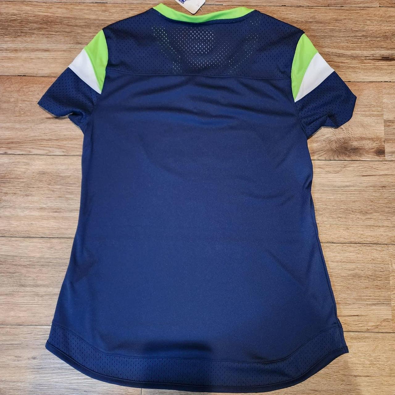 NFL Team Apparel Seahawks Fan Jersey Shirt Size: - Depop