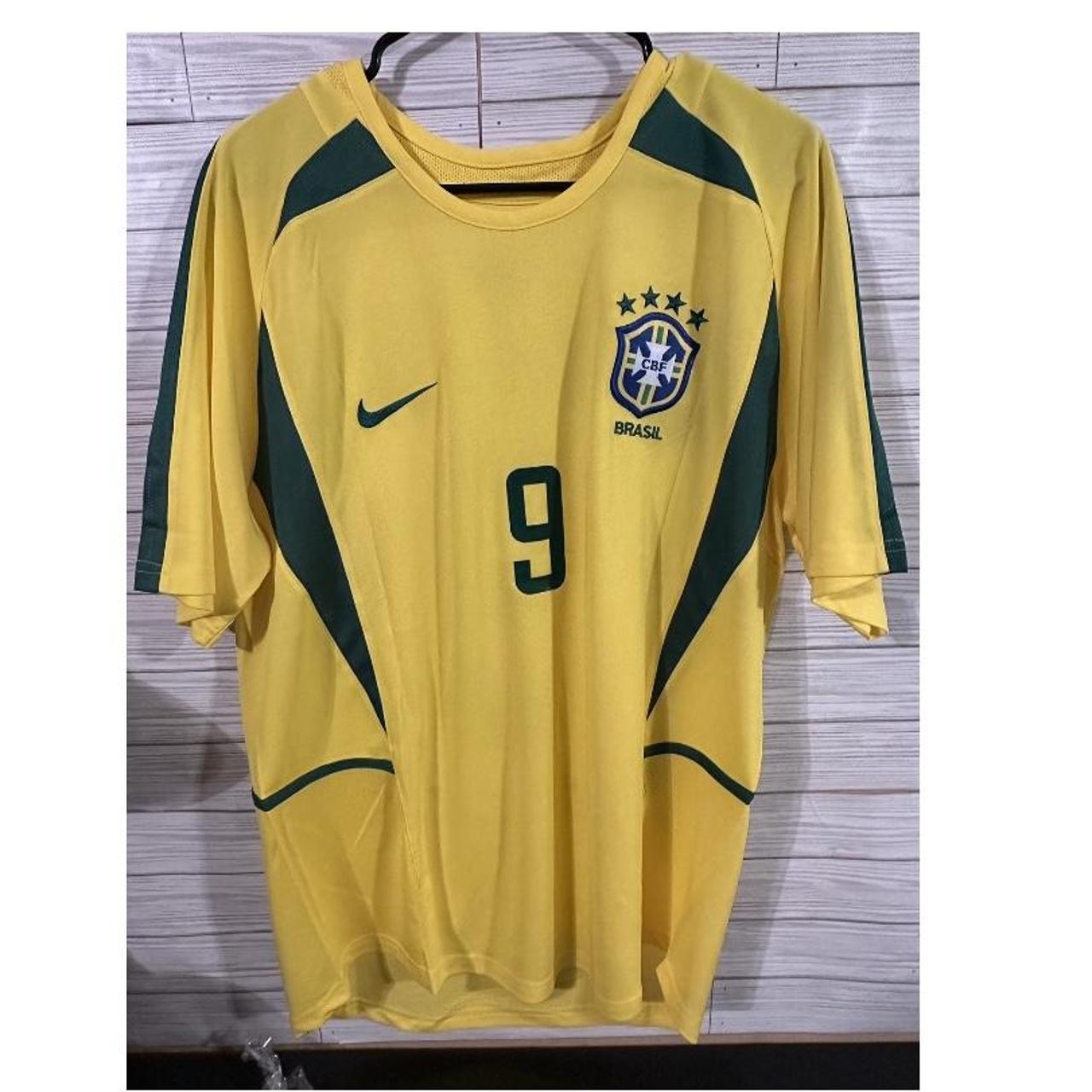 Brazil 2002 World Cup Jersey Worn On The Biggest... - Depop