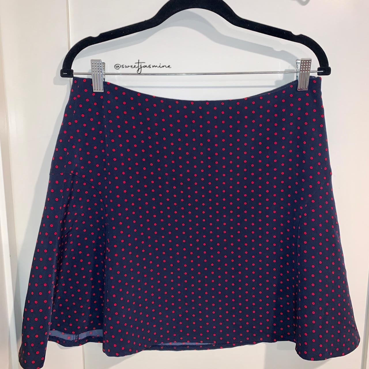 THE LIMITED Women's Navy and Red Skirt