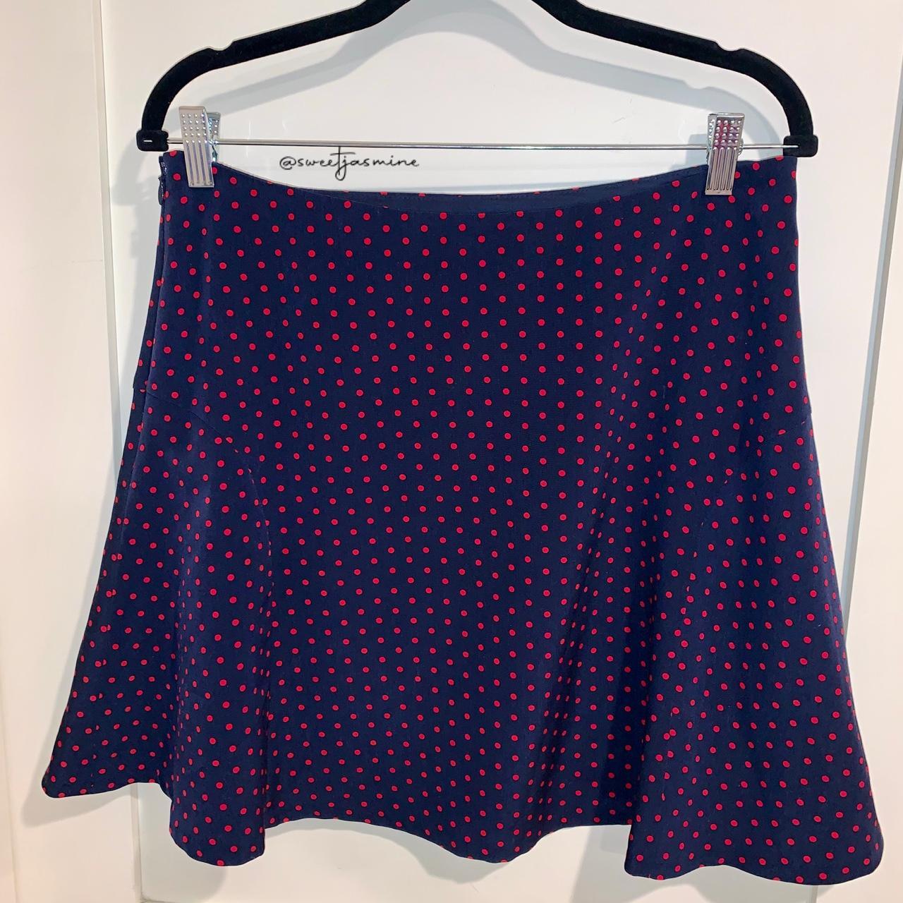 THE LIMITED Women's Navy and Red Skirt (2)