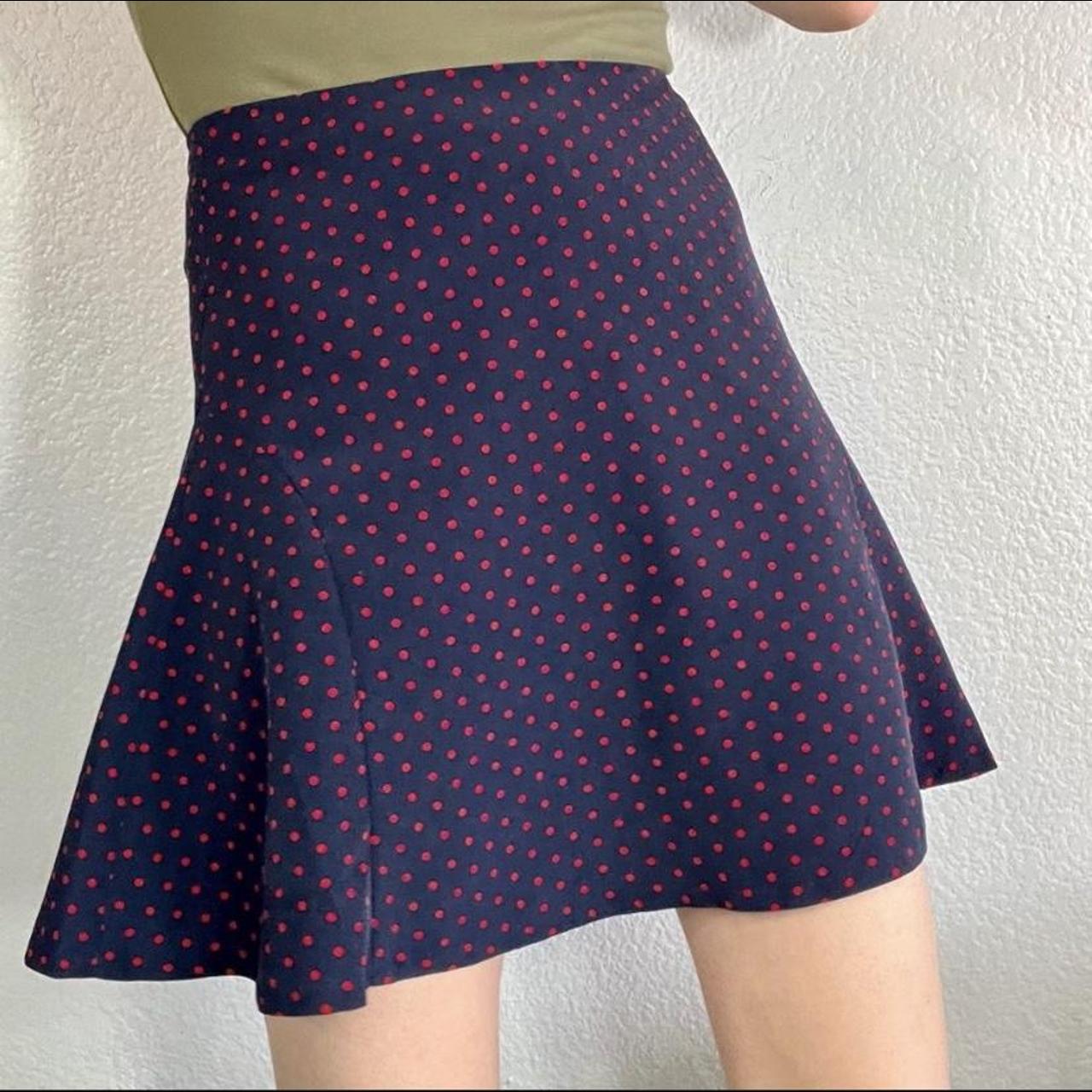 THE LIMITED Women's Navy and Red Skirt (3)