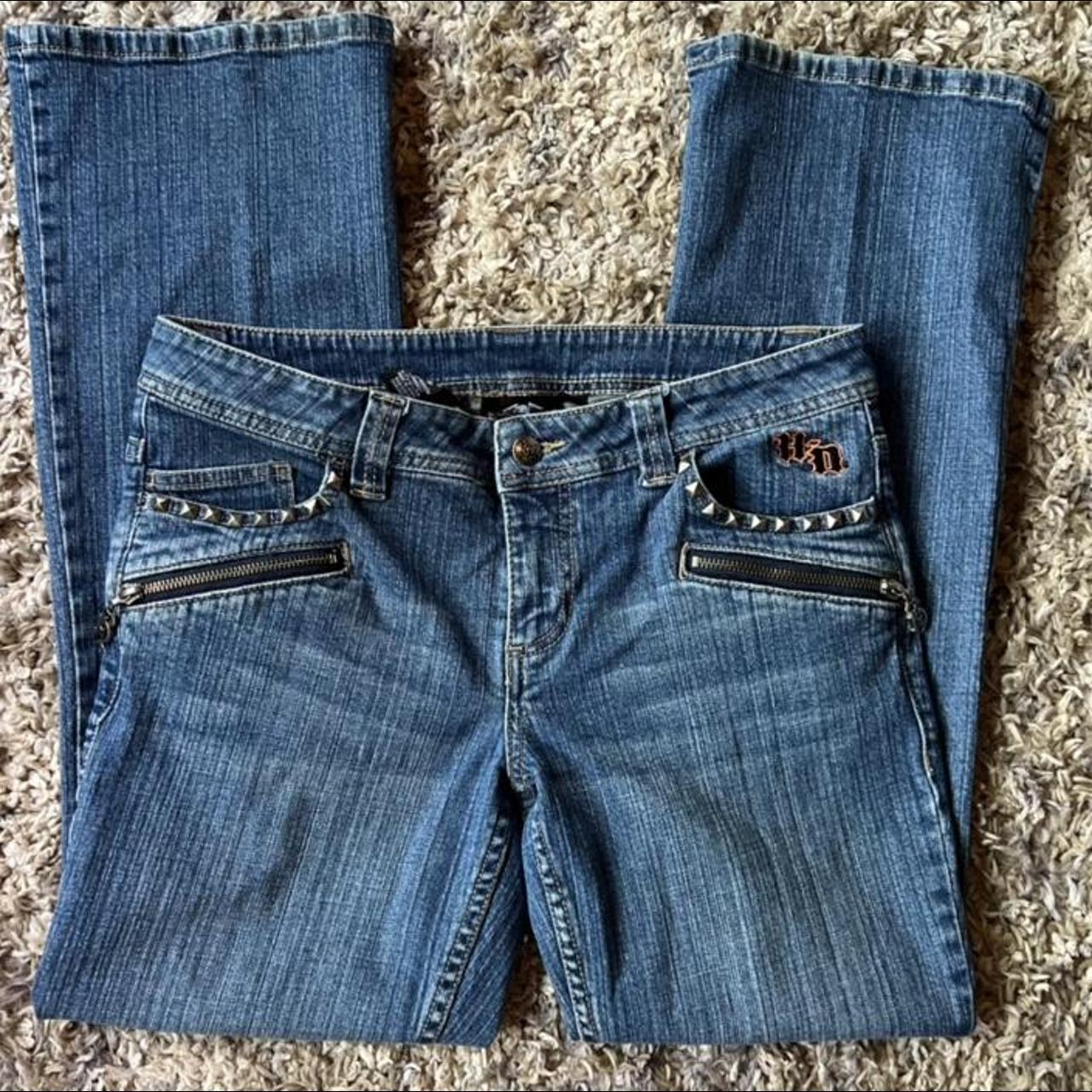 Harley Davidson Studded Bootcut Jeans The hottest... - Depop