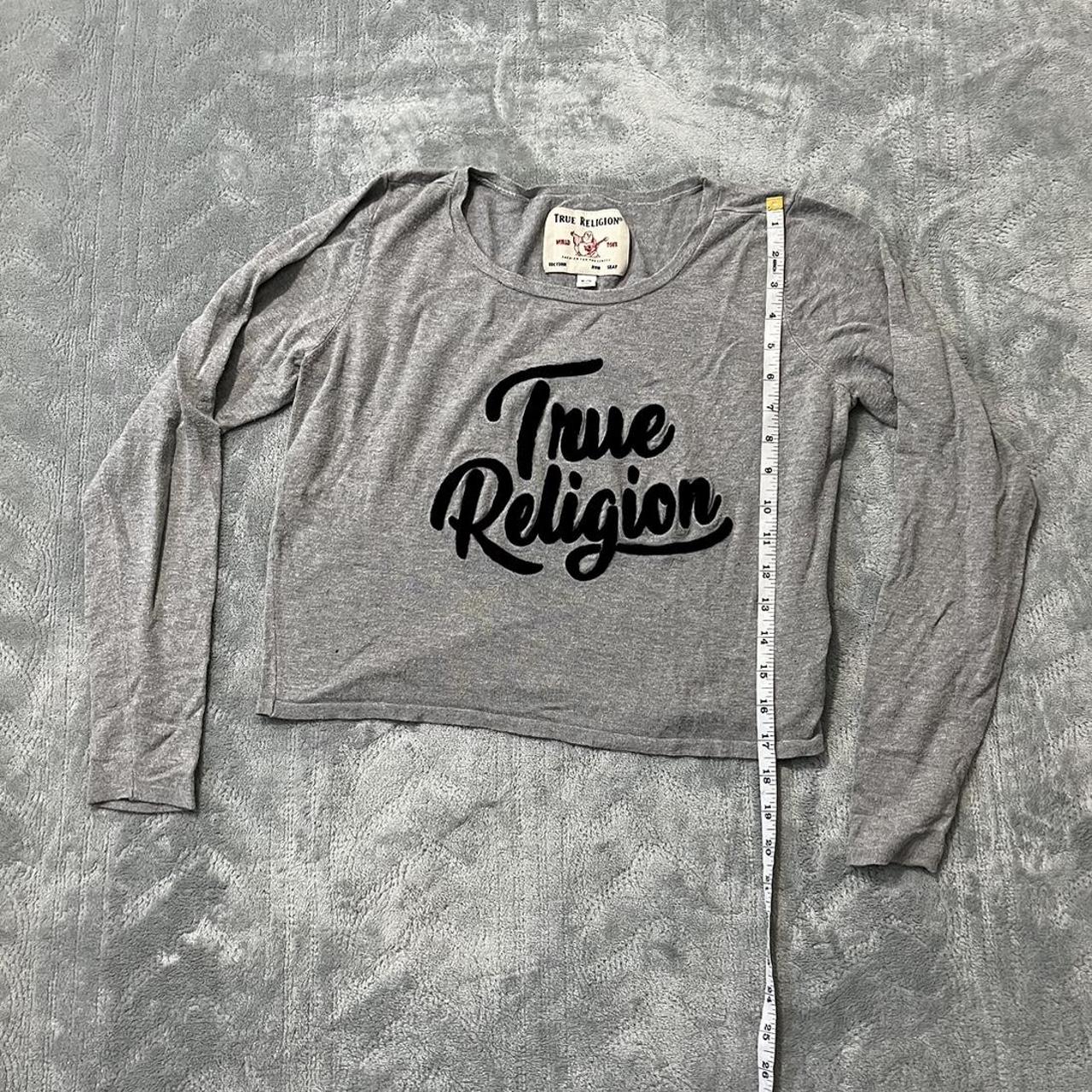 Grey true religion online jumper