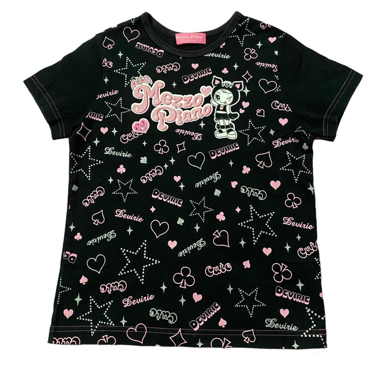 🍓 Mezzo piano size S baby tee aesthetic Berrie Chan | Depop